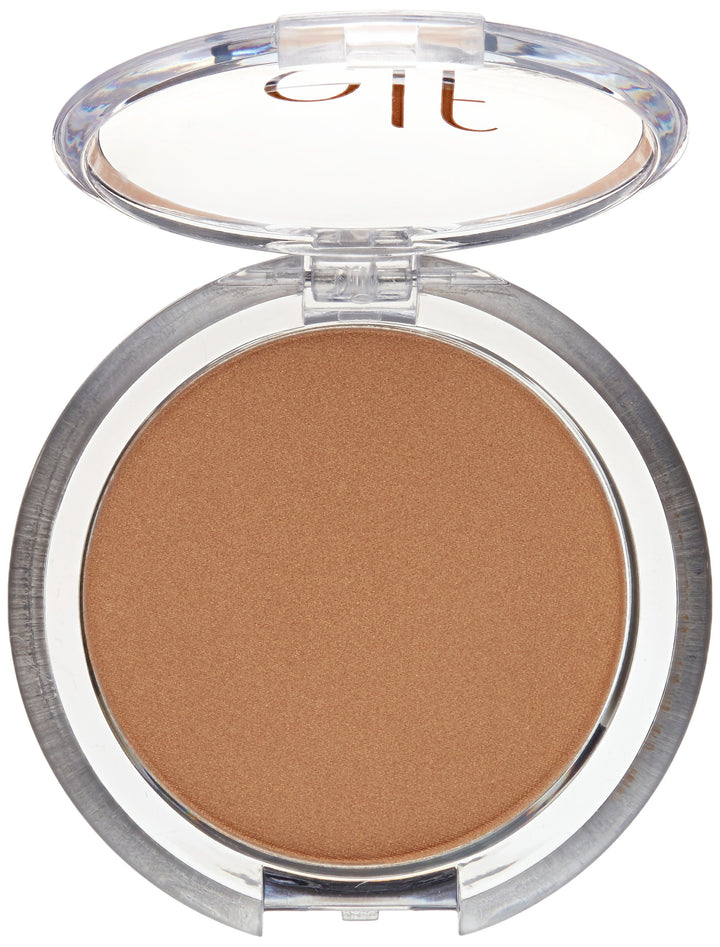 e.l.f. Cosmetics Bronzer Palette, Four Matte and Shimmer Powder Bronzers Create a Sun-Kissed Glow, Deep Bronzer