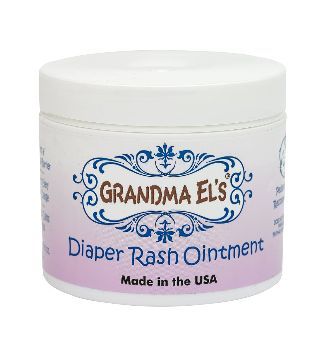 Grandma El’s Diaper Rash Ointment – Gentle Protection & Relief for Baby’s Delicate Skin – Pediatrician-Approved Moisturizing Barrier – Safe for Cloth & Disposable Diapers – 3.75 oz Jar