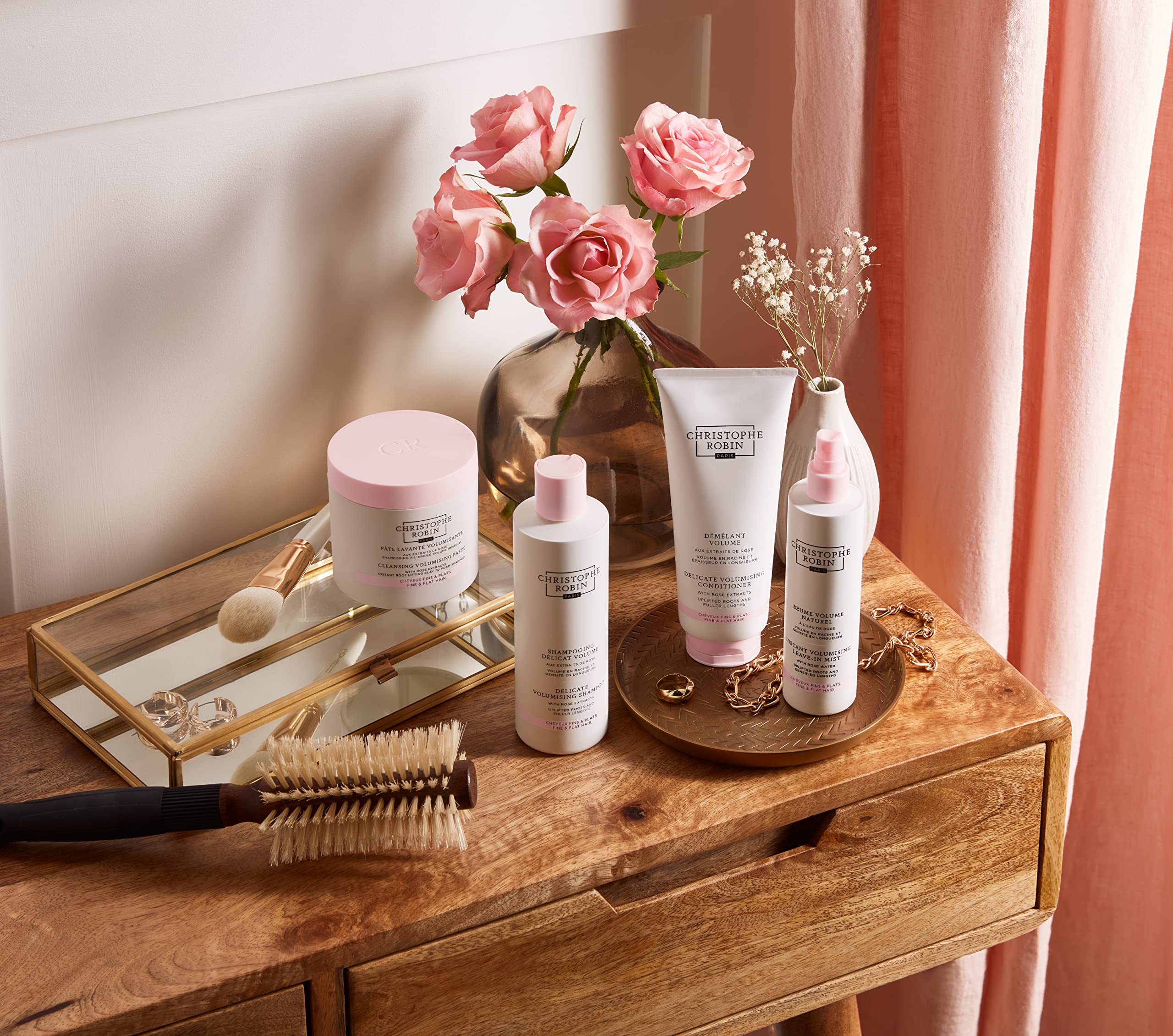 Christophe Robin Delicate Volumizing Conditioner With Rose Extracts for Thin, Fine, and Flat Hair 6.7 fl. oz