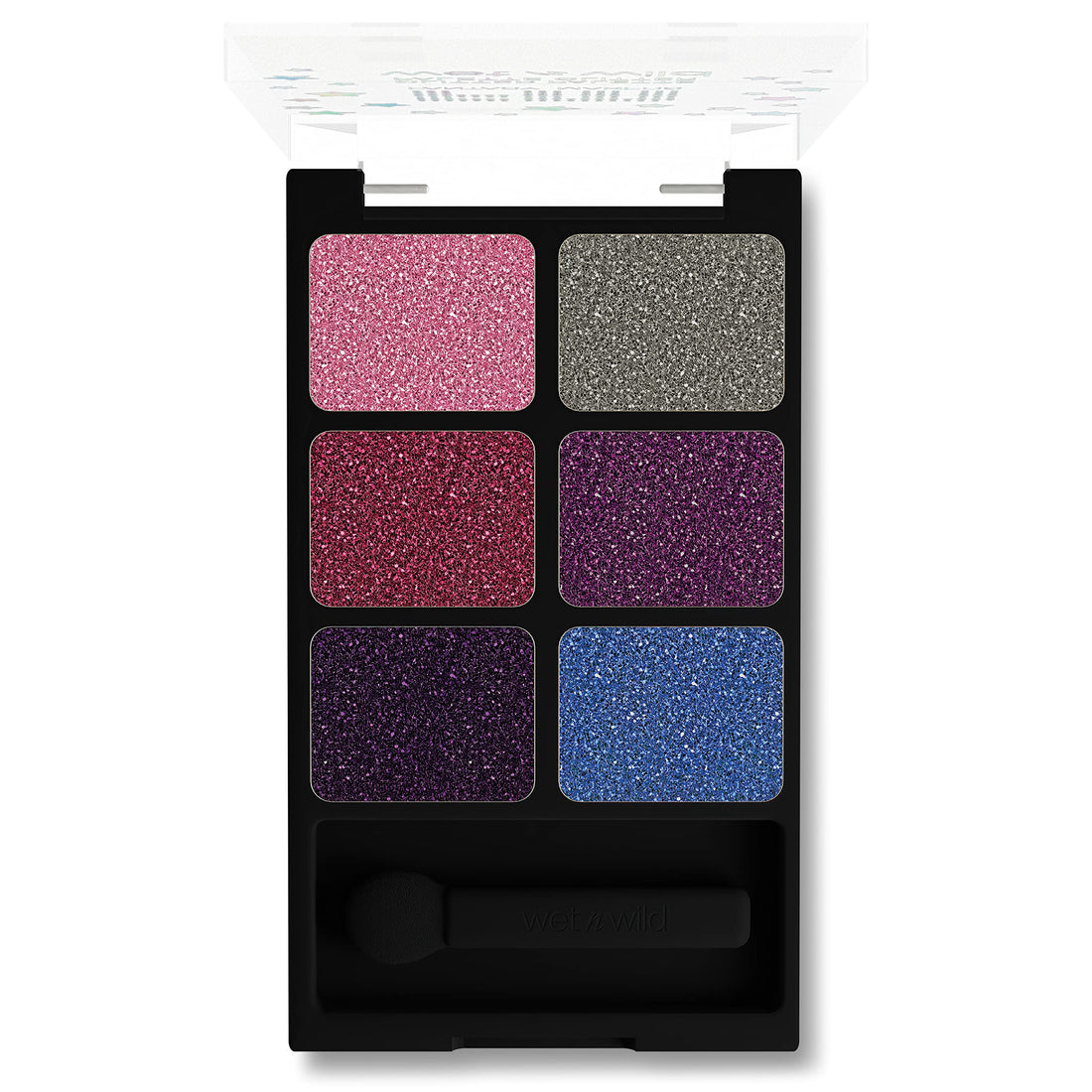 wet n wild Fantasy Makers Glitter Eyeshadow Palette, Long Wearing Shimmering Brilliance, Creamy Texture, 6 Complementary Shades, Cruelty-Free - Rest in Pink