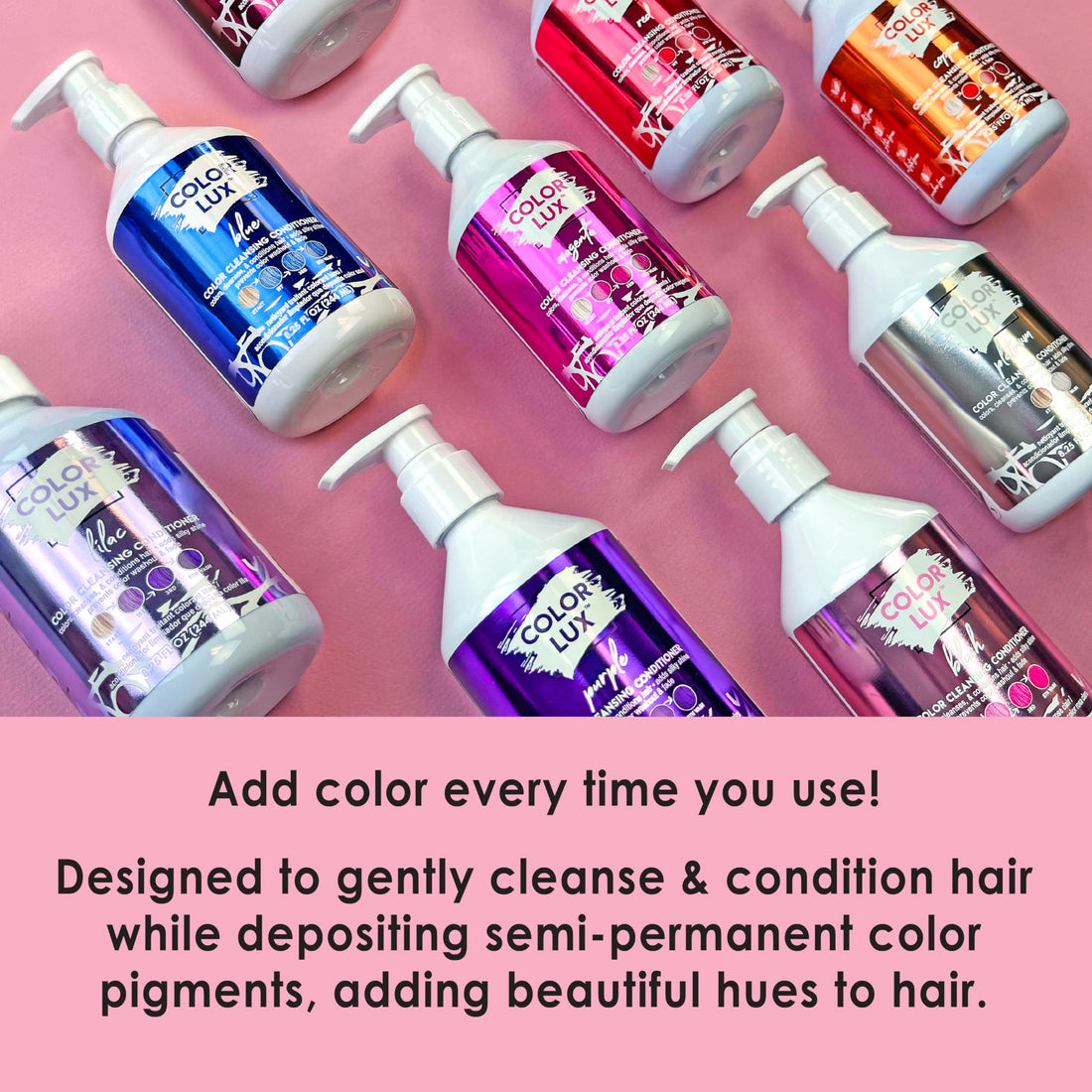 Color Lux Color Cleansing Conditioner, Platinum, 3-in-1 Color Depositing Formula, Vegan, Sulfate-Free, Paraben-Free, 8.25 oz