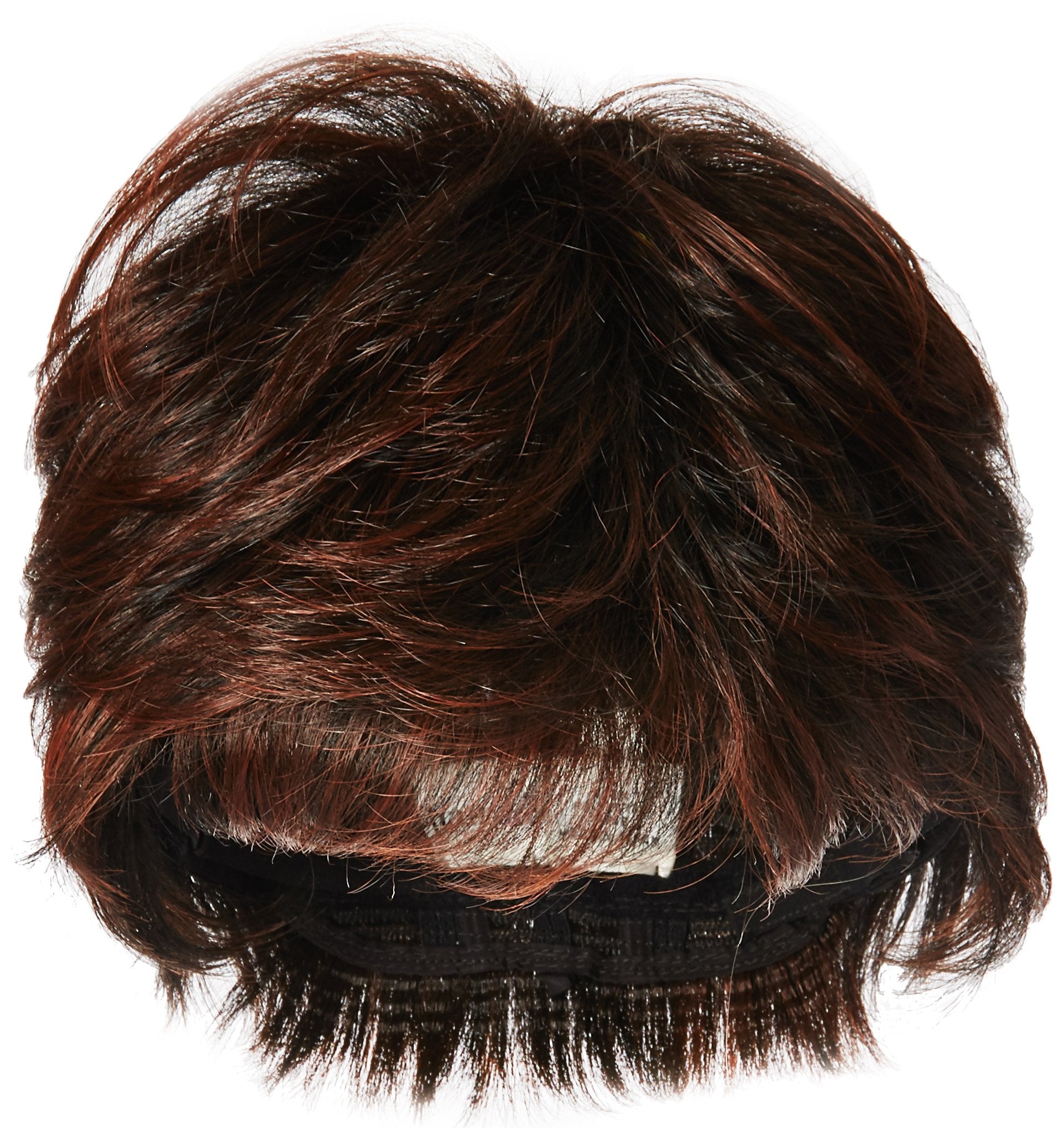 Glazed Black Cherry: Textured Cut Wig Color R435S+ Black Cherry - Hairdo Wigs Short Feathered Modern Tru2Life Heat Friendly Synthetic Wispy Bang