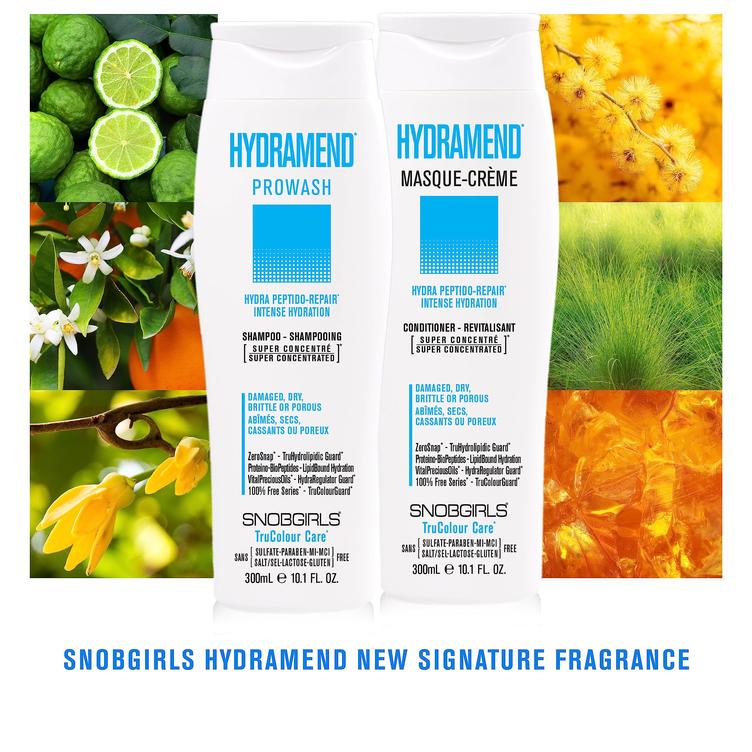 SNOBGIRLS Hydramend Hydrating Shampoo Intense Hydration & Repair, Hydrates & Mends all hair types, dry, damaged or dull with argan oil & hair vitamins