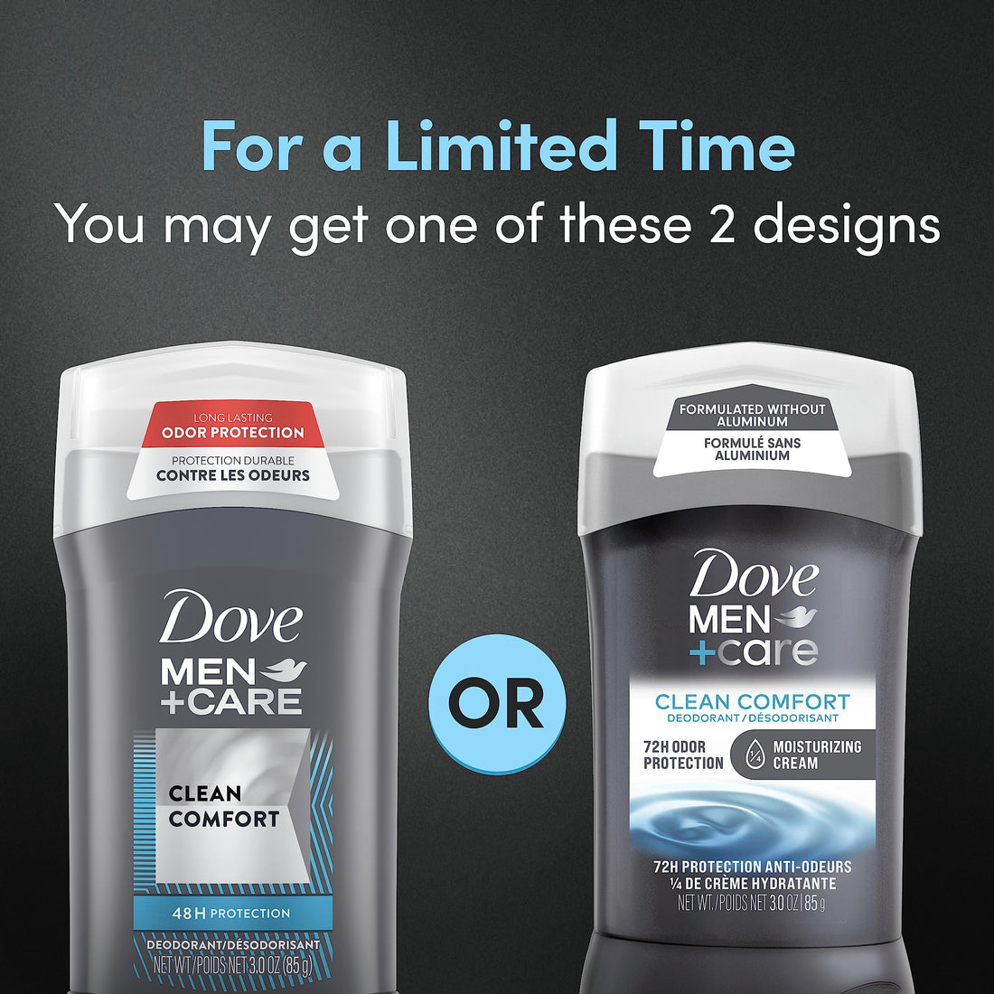 3 Ounce (4 Count) : Dove Men+Care Deodorant Stick, Clean Comfort 3 oz, 4 Count
