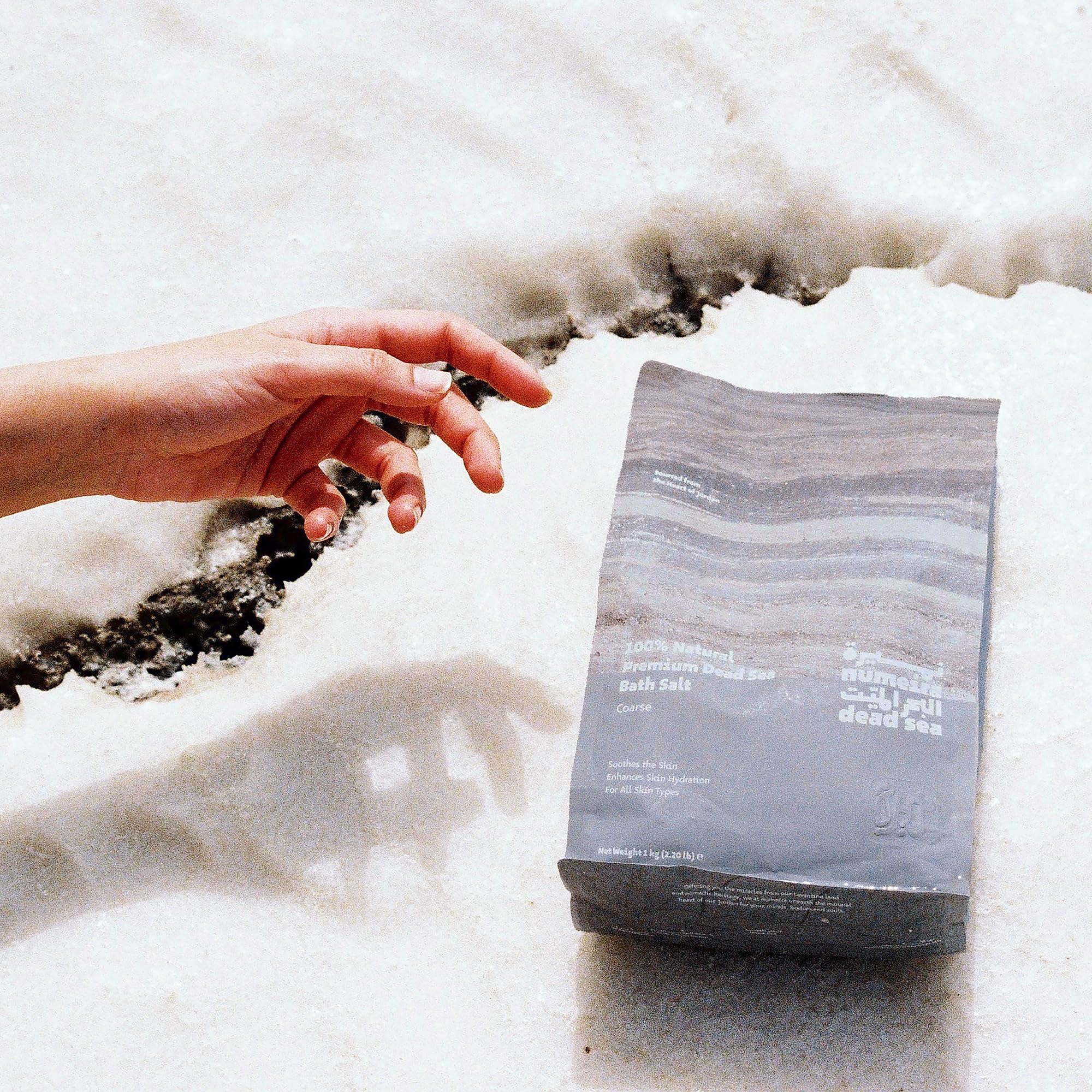 Numeira Dead Sea Salts for Soaking - Relaxing Salt Bath Soak for Body Rejuvenation - Natural Mineral Salts - Coarse Dead Sea Salt Bath Salts for Women & Men w/Rosemary Essential Oil (8.82 oz)