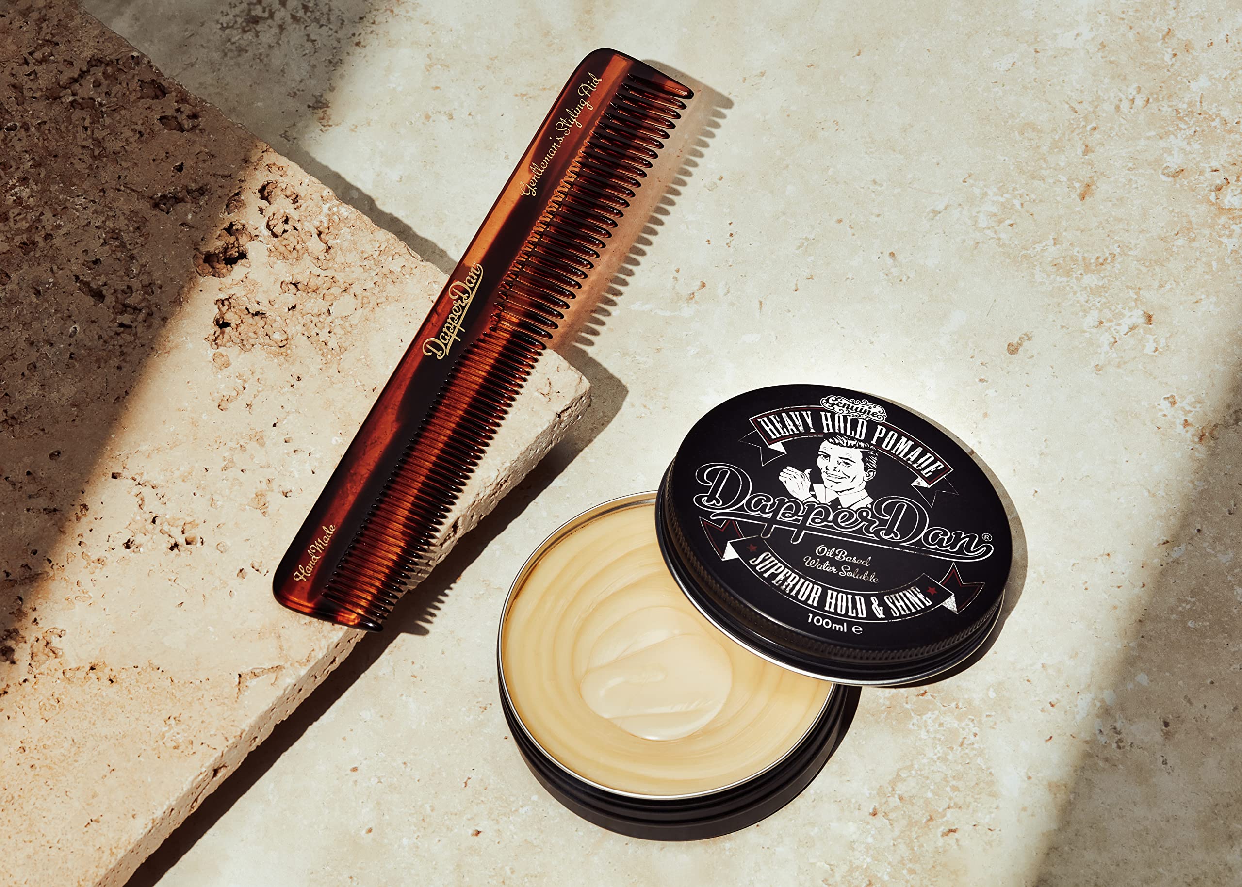 Dapper Dan Handmade Hair Styling Comb,hand polished provides a smooth glide and offers a gentle non-scratch treatment of the hair and scalp 170mm x 30mm