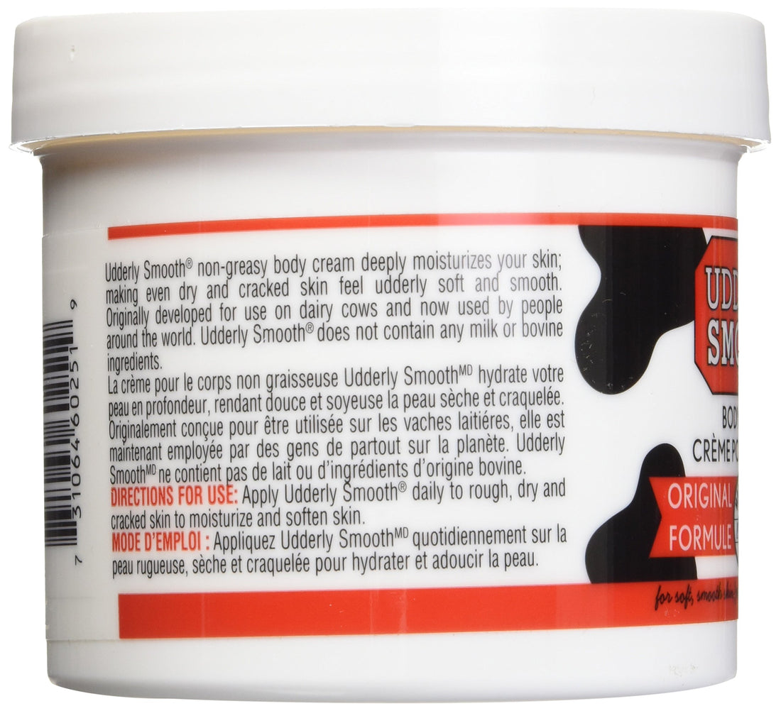 Udderly Smooth Udder Cream, Skin Moisturizer, 12 Ounce Jar
