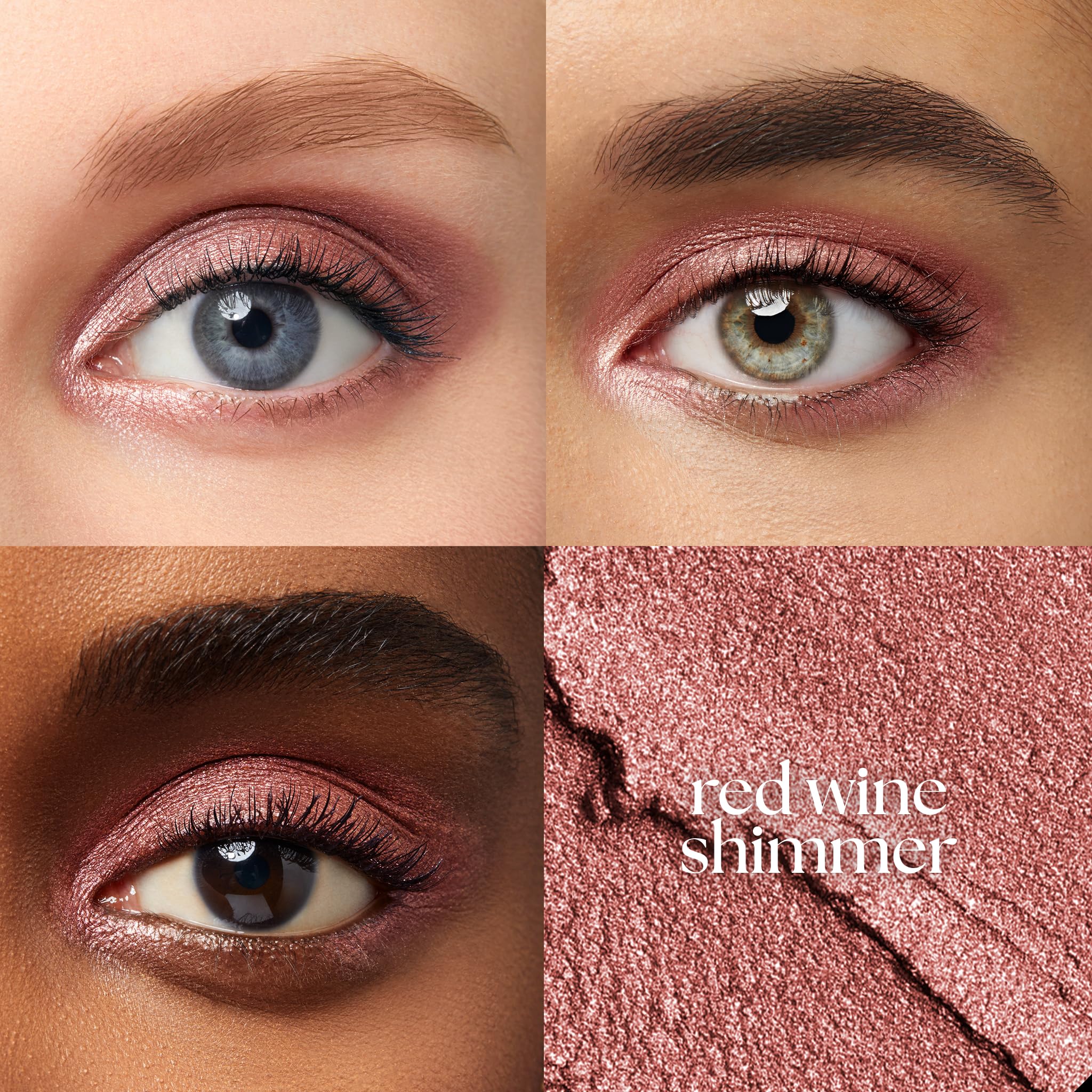 Julep Eyeshadow 101 Cream-to-Powder Waterproof Shadow Stick – Red Wine Shimmer – Long-Lasting, Crease-Proof, Warm Red Shimmer Cream Eyeshadow with Built-in Smudger