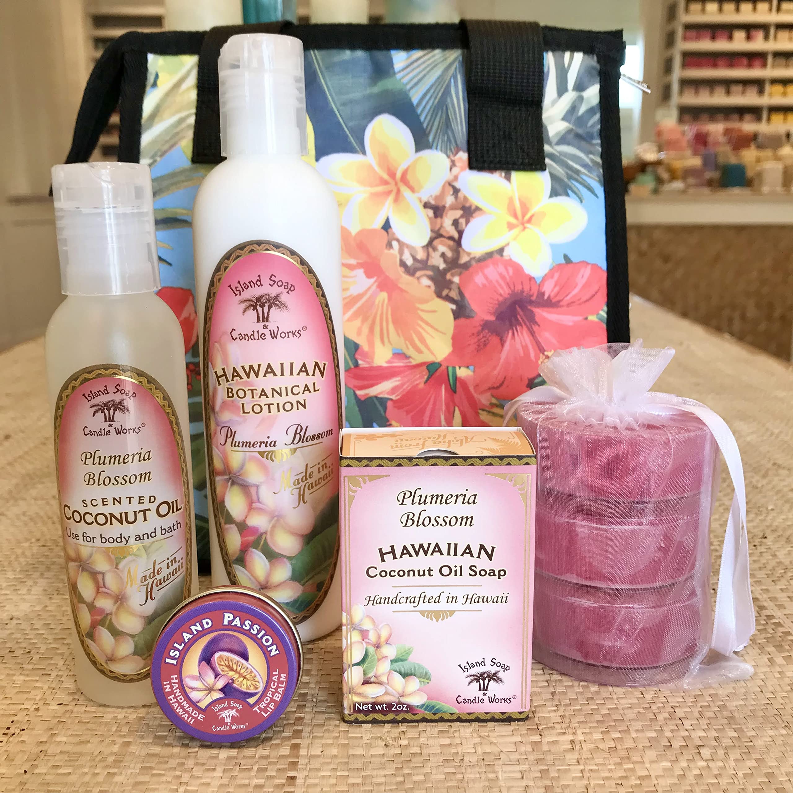 Island Soap & Candle Works Lotion, Plumeria Blossom, 8.5 Ounce