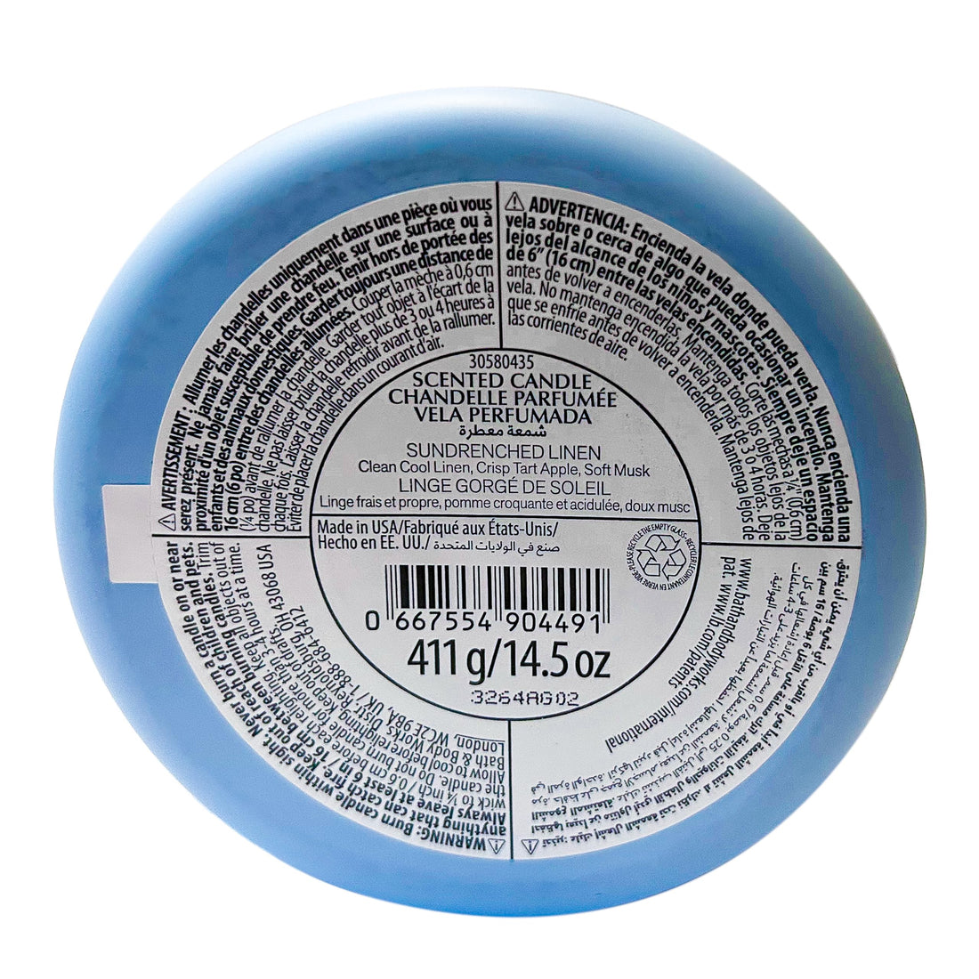 Bath & Body Works, White Barn 3-Wick Candle w/Essential Oils - 14.5 oz - New Core Scents! (Sundrenched Linen)