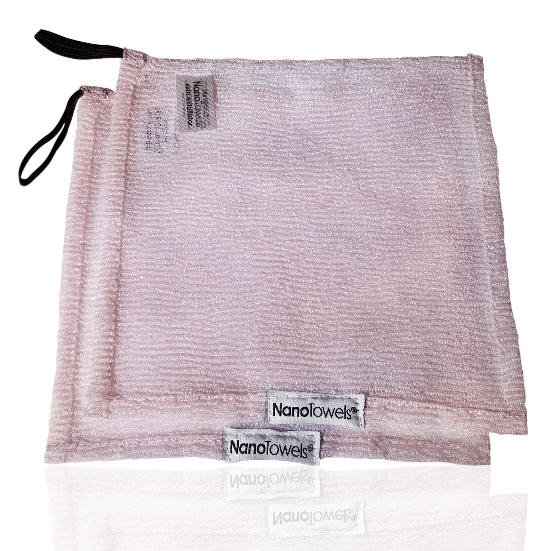 Nano Towels Skin Exfoliating Cleanser | Personal Microdermabrasion Face Wash, Pore Toner & Body Scrub Cloth | Chemical Free Dead Skin and Blackhead Remover. Korean Skin Care Secret. 2 Exfoliators