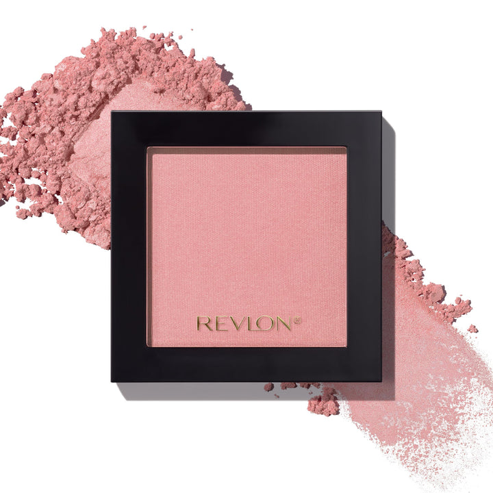 Revlon Powder Blush Face Makeup, High Impact Buildable Color, Lightweight & Smooth Finish, 004 Rosy Rendezvous, 0.17 oz