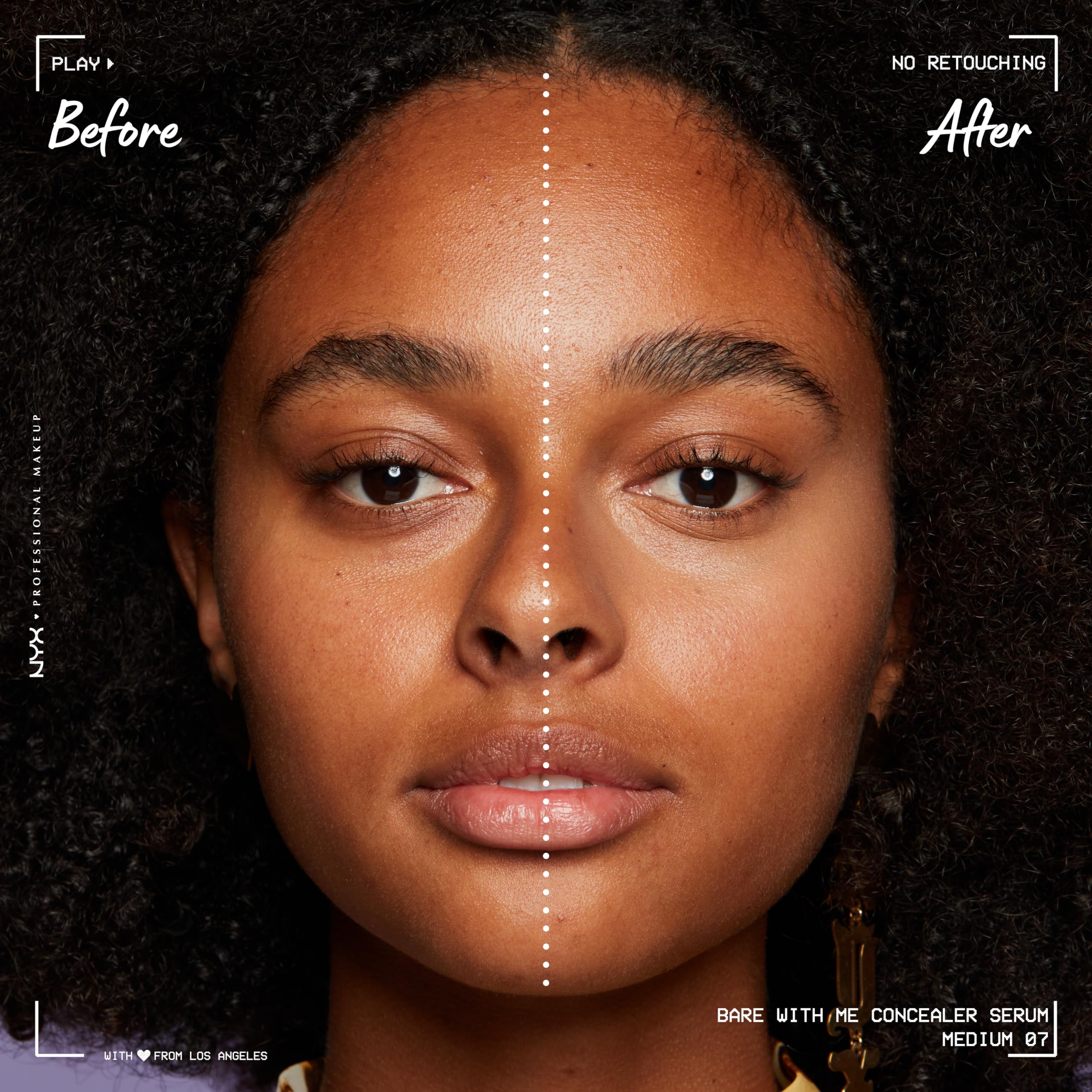 NYX PROFESSIONAL MAKEUP Bare With Me Concealer Serum, Medium, 0.32 Ounce