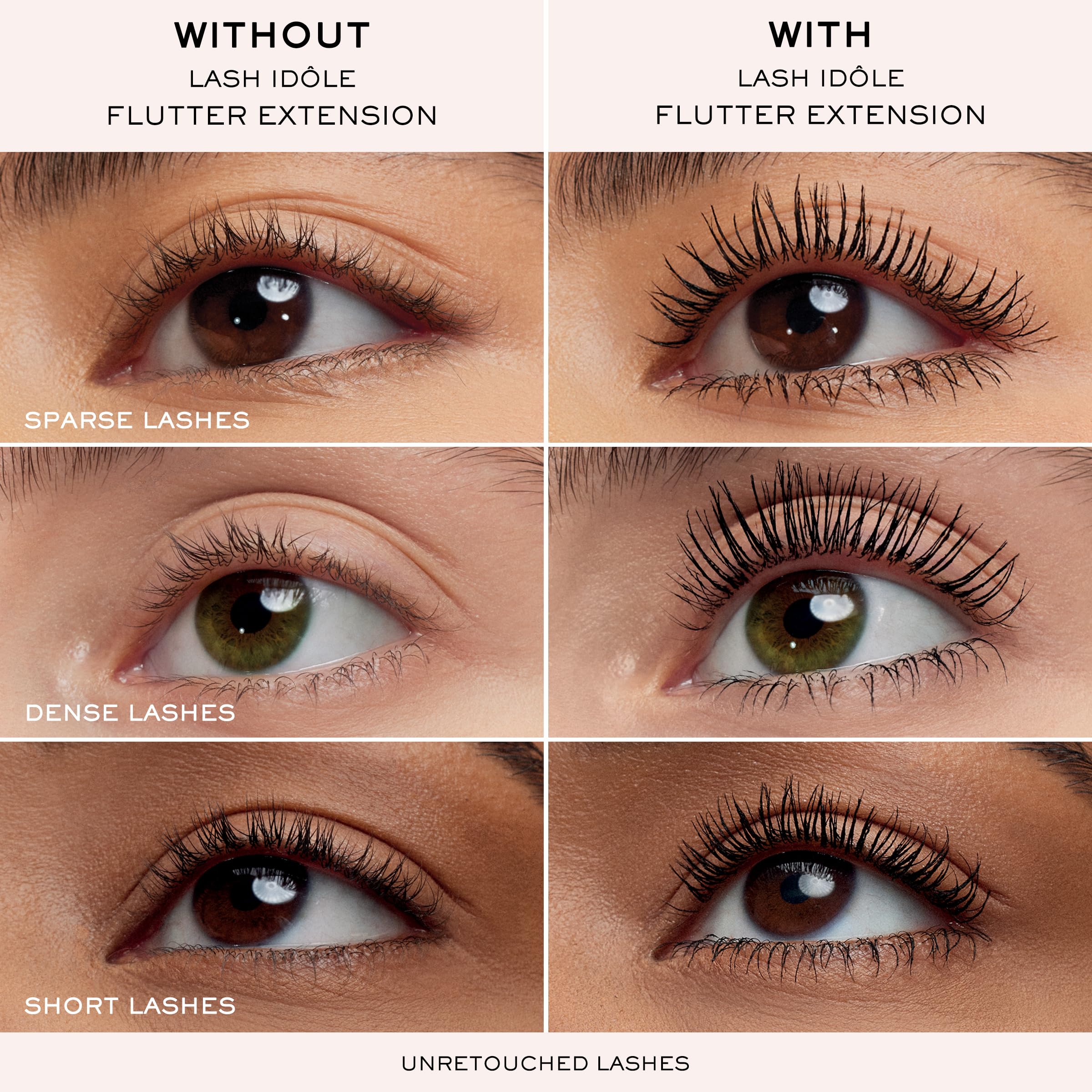 Lancôme Lash Idôle Flutter Extension Lash-Lengthening Mascara - Black Mascara for Instant Lash Extension Look - Clump & Flake Resistant Up To 24H Wear - Black