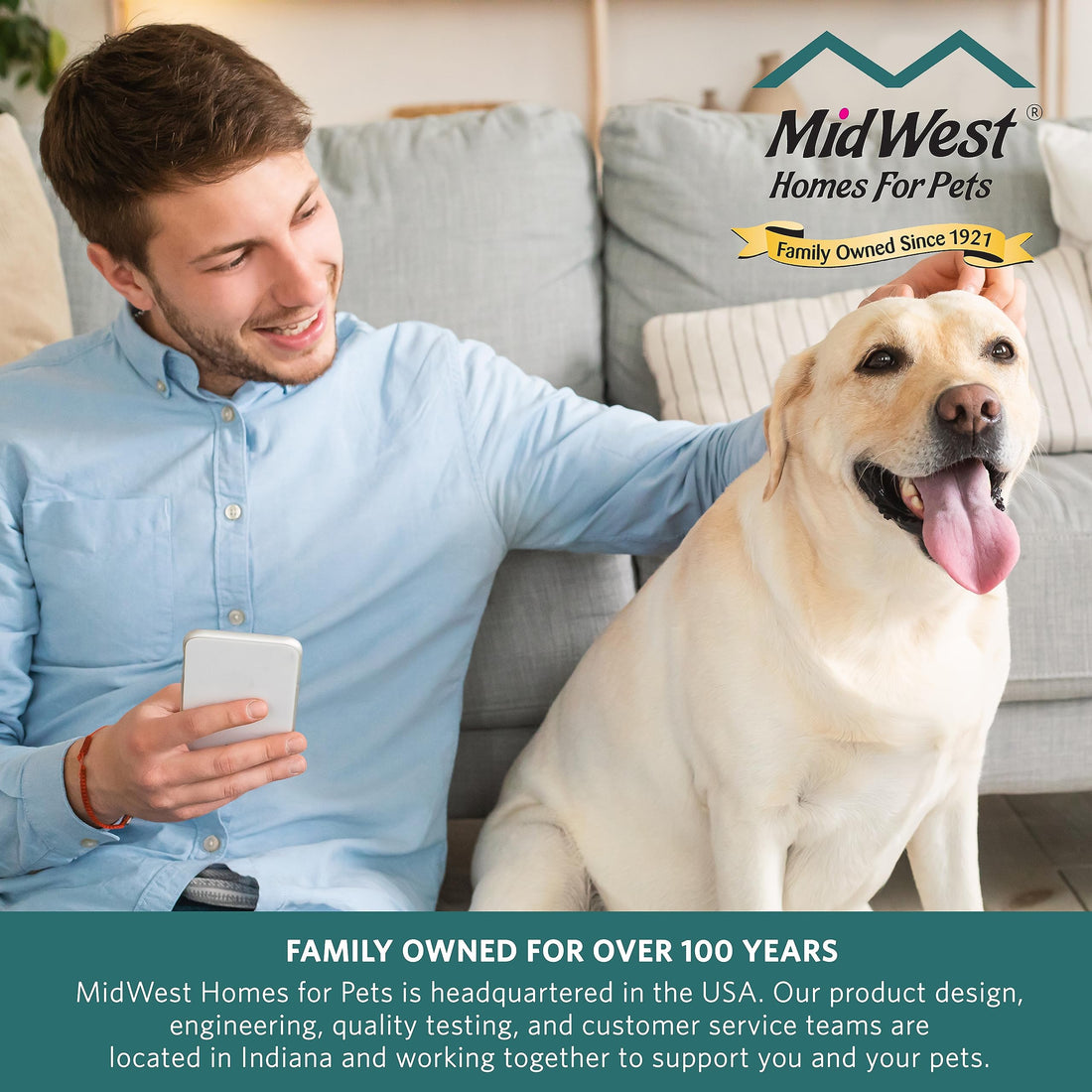 MidWest Homes for Pets 39 Inches Tall Walk-Through Steel Pet Gate, Pressure Mounted Dog Gate Measures 29-38 Inches Wide & Includes Two 3-Inch-Wide Extensions, Graphite