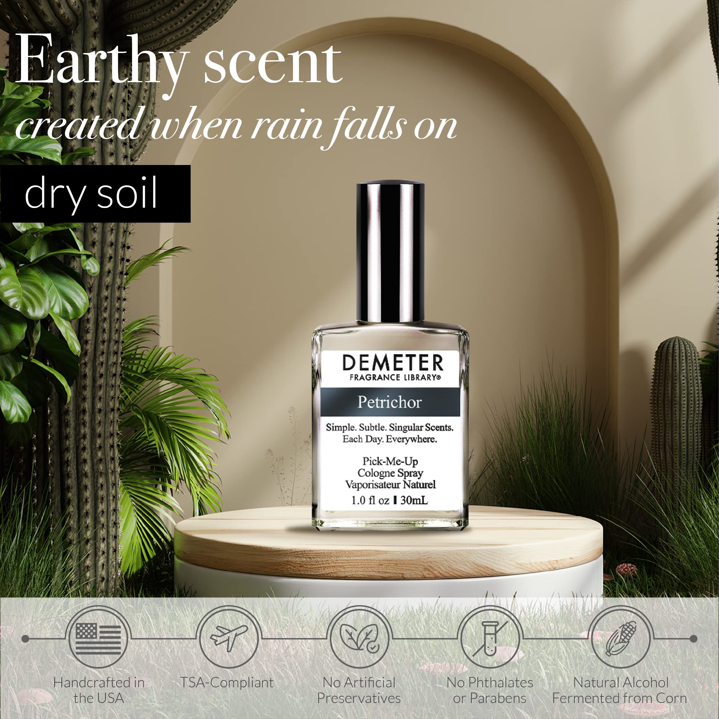 Demeter Fragrance Library 1 Oz Cologne Spray - Petrichor