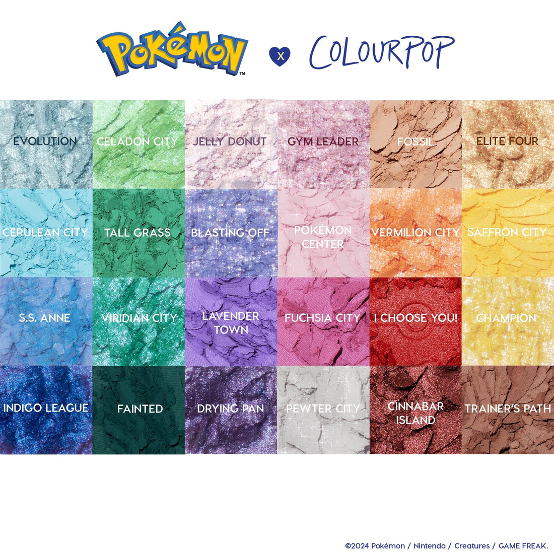 ColourPop x Pokémon Pallet Town Eyeshadow Palette