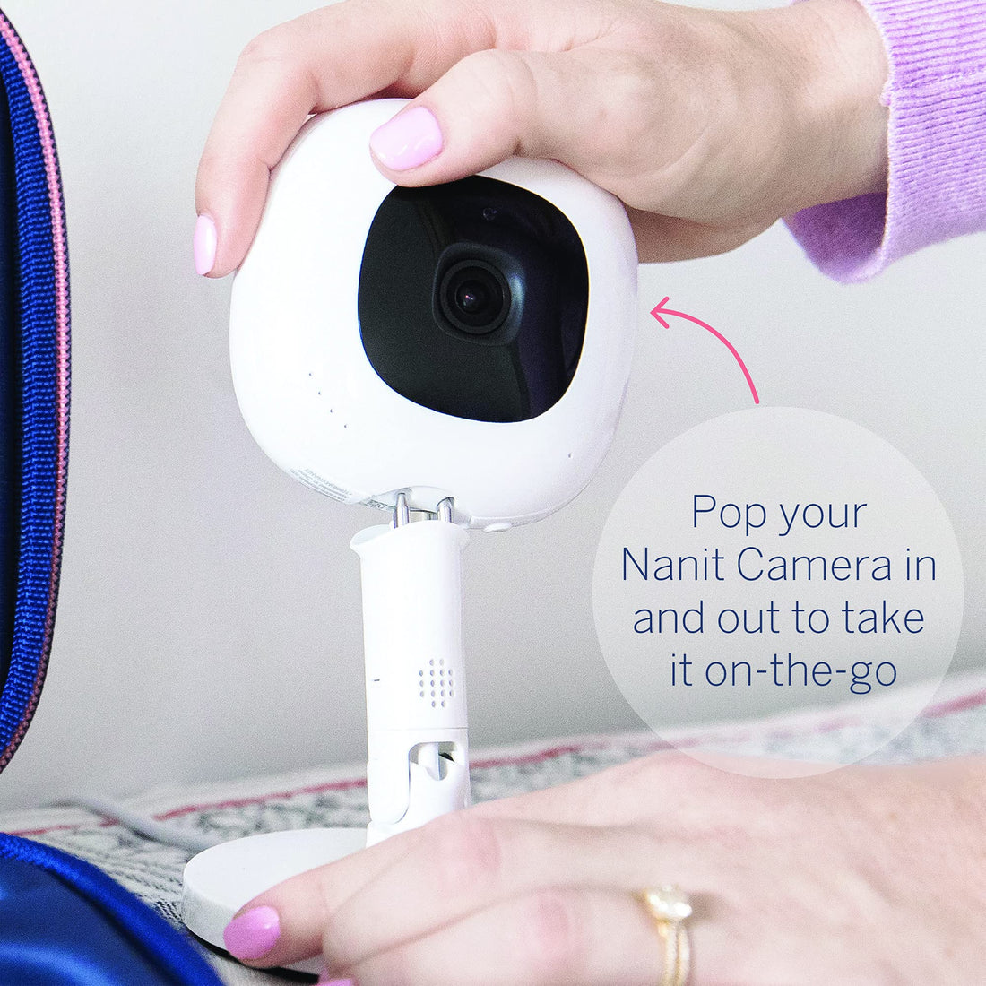 Nanit Flex Multi-Stand – Travel Baby Monitor Accessory, Portable Stand Pro Baby Monitor - White (Camera not Included)