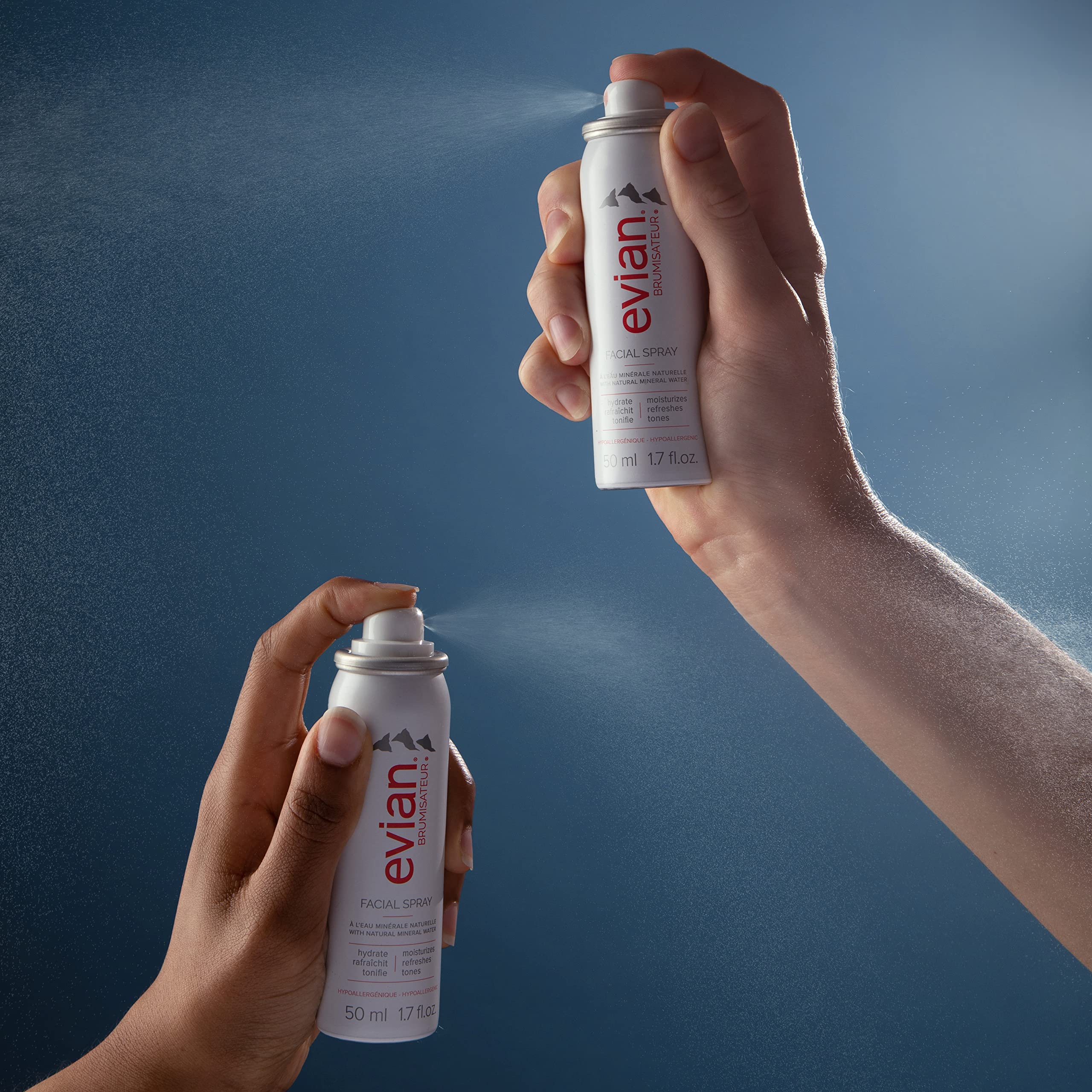 evian Natural Mineral Water Facial Spray, 1.7 oz. Travel Size (6 pack)