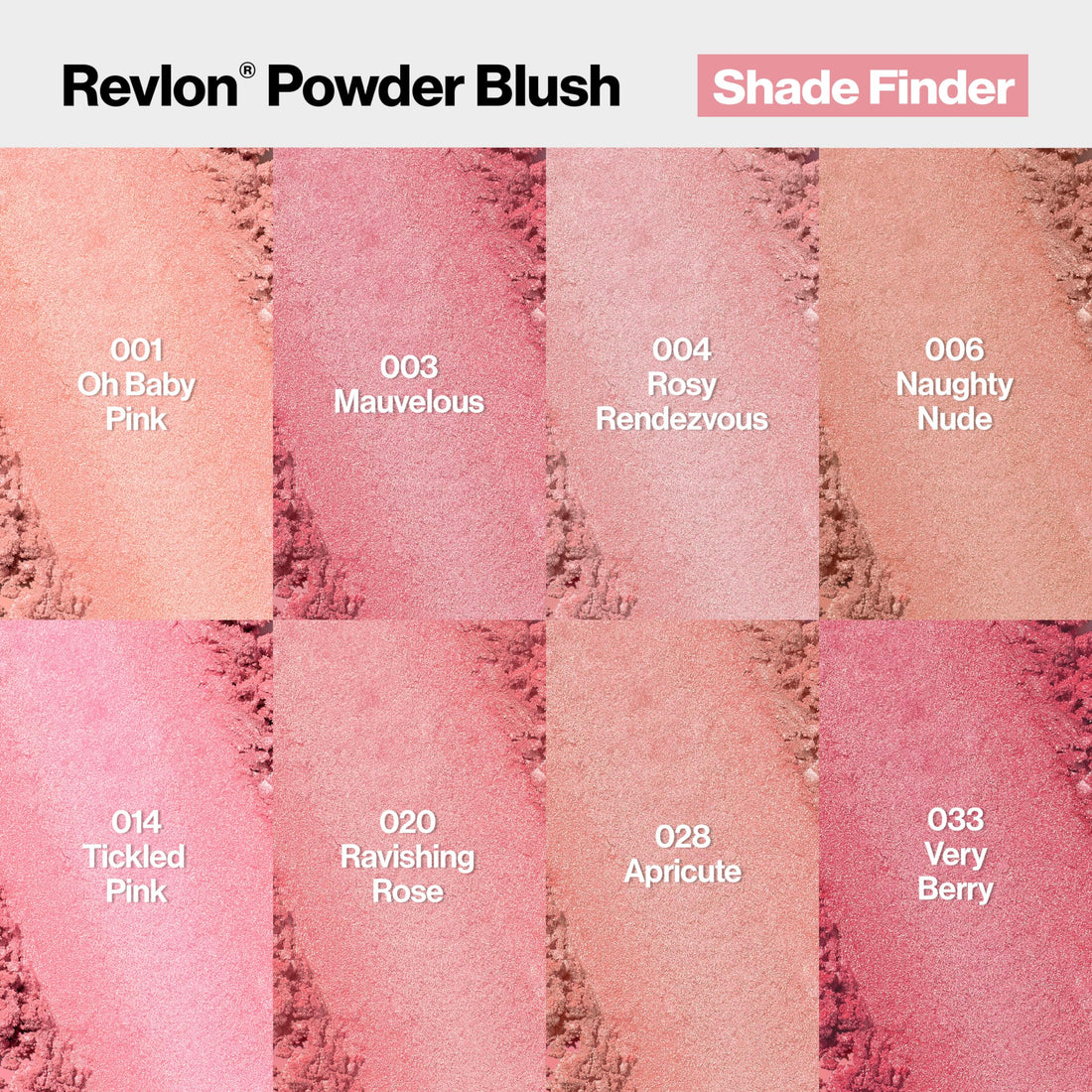Revlon Powder Blush Face Makeup, High Impact Buildable Color, Lightweight & Smooth Finish, 004 Rosy Rendezvous, 0.17 oz