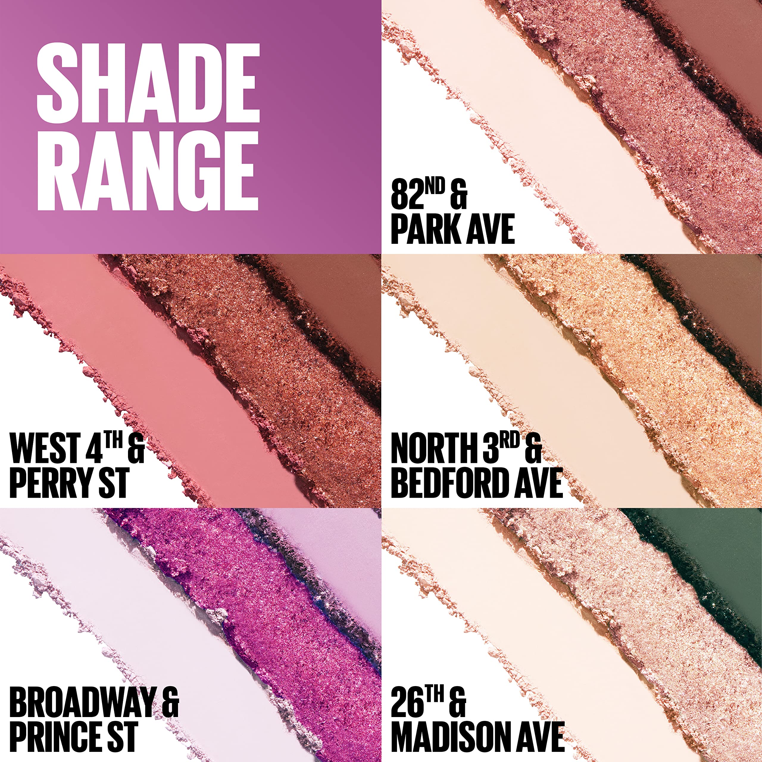 Maybelline New York Shadow Blocks Shadow Blocks Eyeshadow Palette, Stacked Eye Shadow Trio, 82nd & Park Ave, 0.08 oz