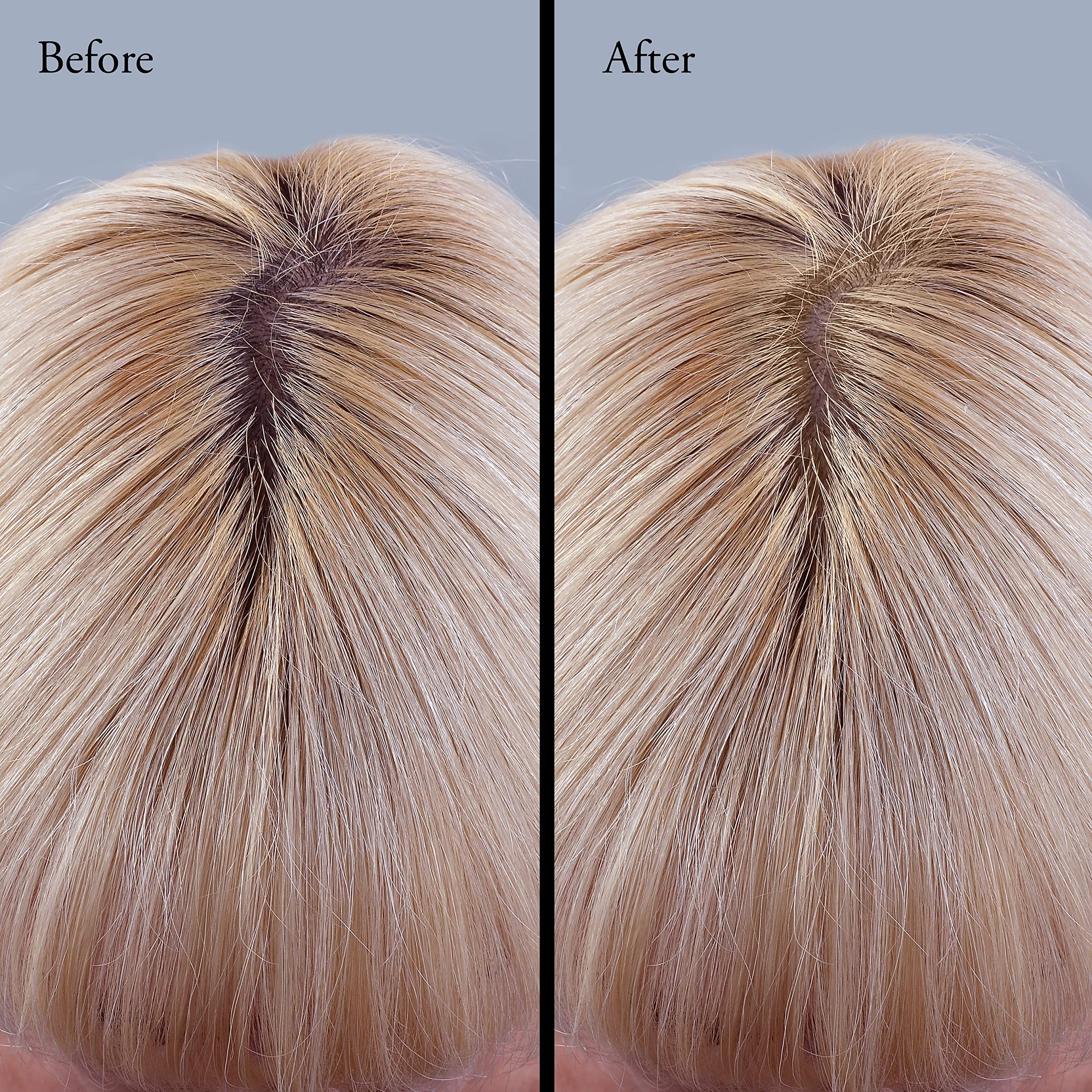 Pure Mineral Shades Blonde: Mica Powder Root Touch-Up Kit With Brush (.32 Ounce), Hair Mineral Powder, Temporary Hair Color, Root Concealer In Blonde, Brown Or Black, Cover Up, Hair Dye Powder - Pure