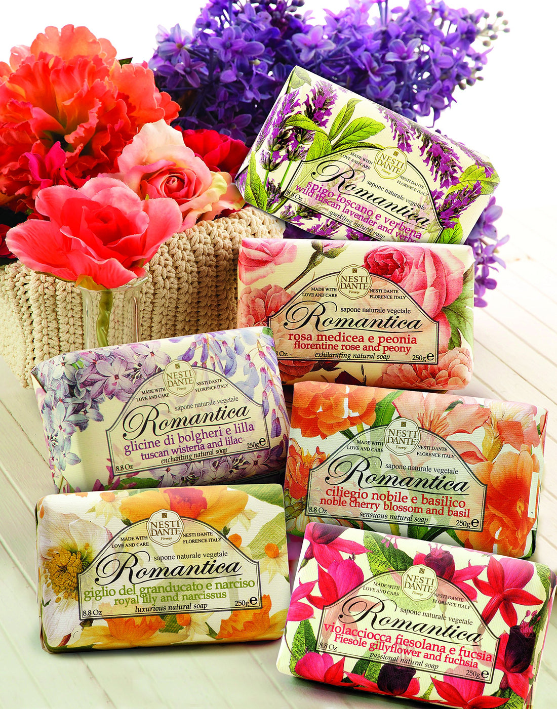 Nesti Dante Romantica Wild Tuscan Lavender and Verbena Soap, 250g