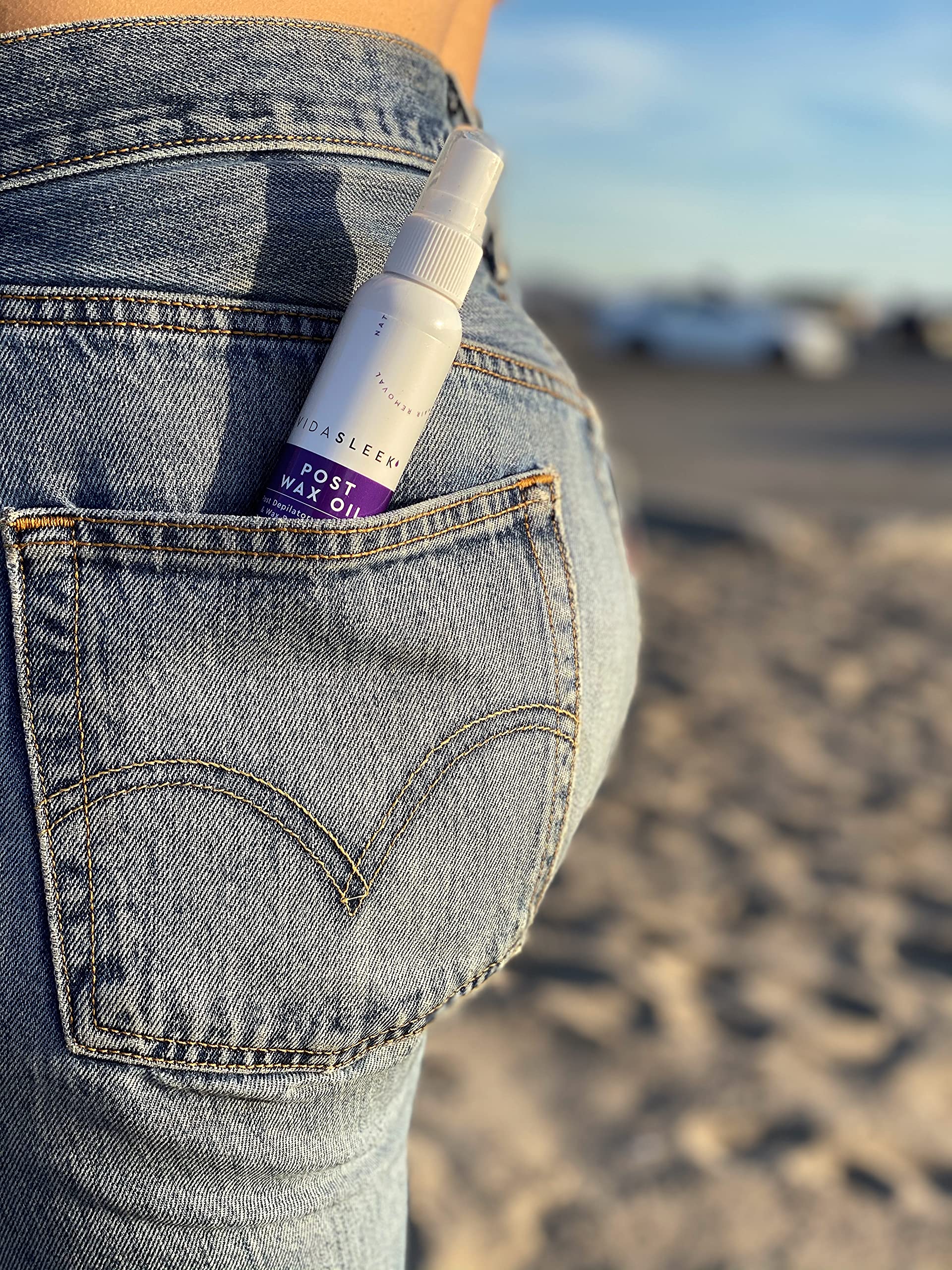 Bodyhonee After Wax Oil, Post Waxing Skin Calmer & Wax Residue Remover