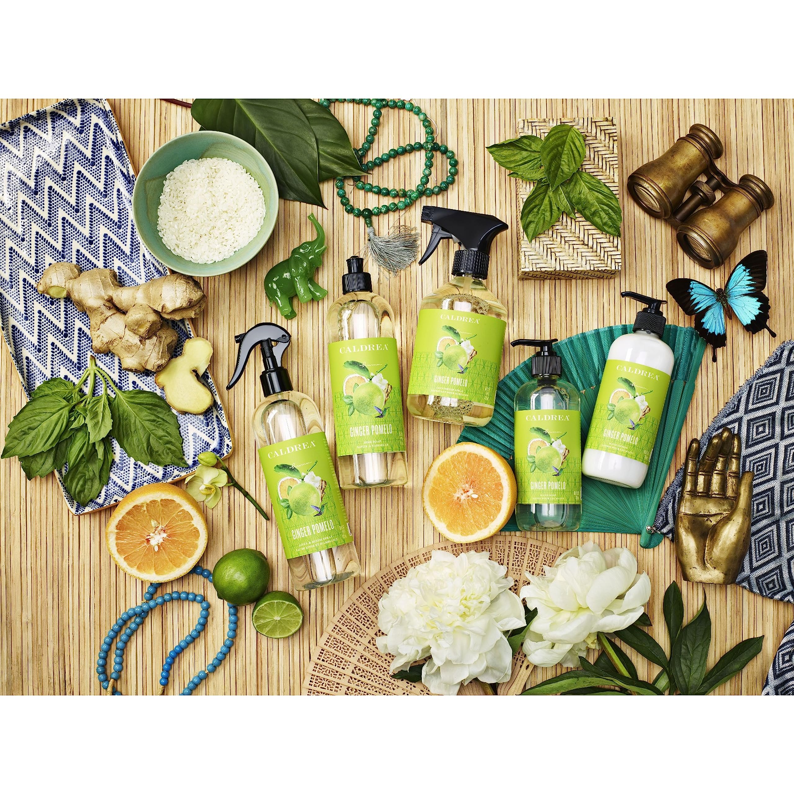 Caldrea Hand Wash Soap, Aloe Vera Gel, Olive Oil and Essential Oils to Cleanse and Condition, Ginger Pomelo Scent, 10.8 oz