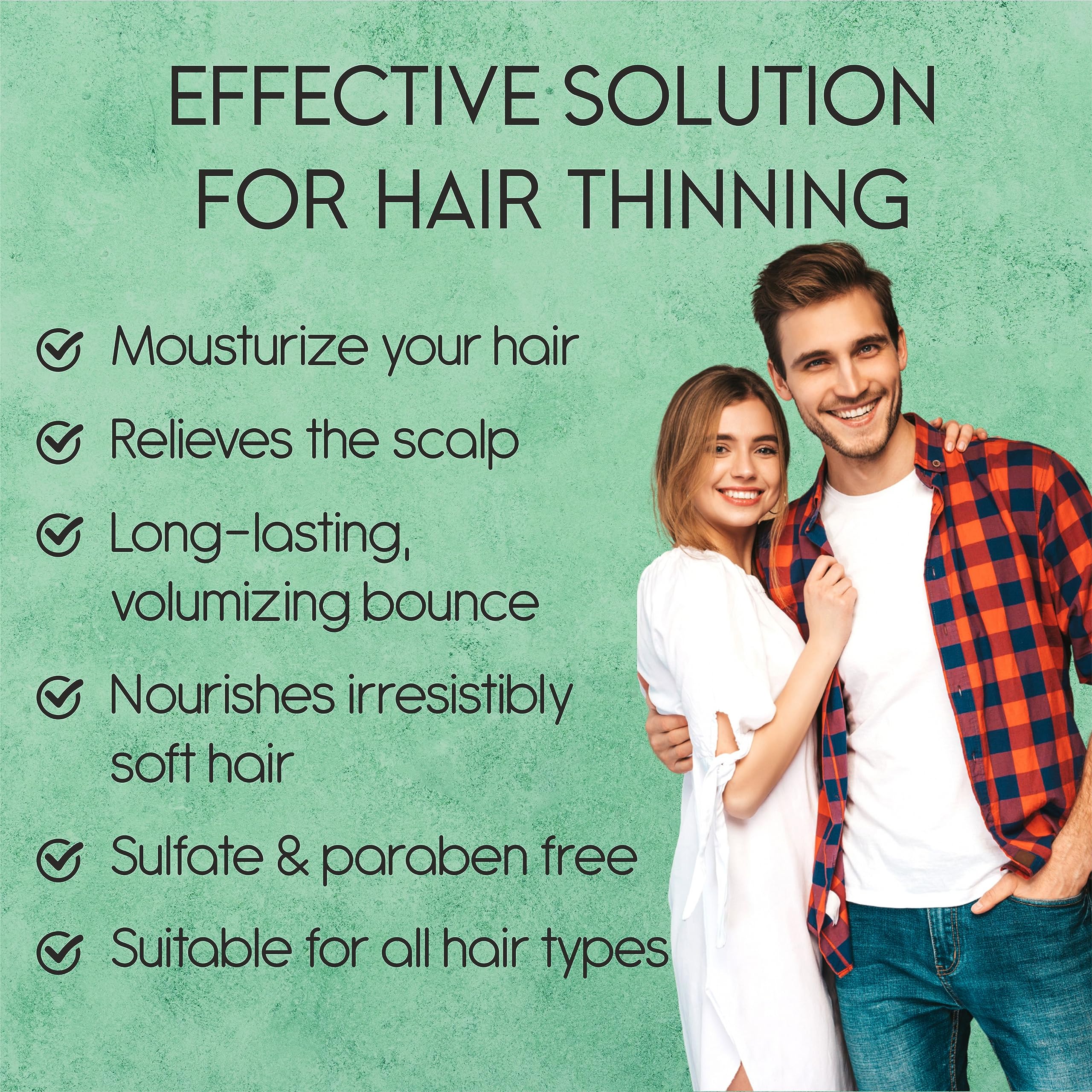 Tea Tree Shampoo and Conditioner Set for Hair Growth, Thinning Hair Loss Treatments Women & Men, Thickening Products, Paraben & Sulfate Free 20.2 FL Oz Each.