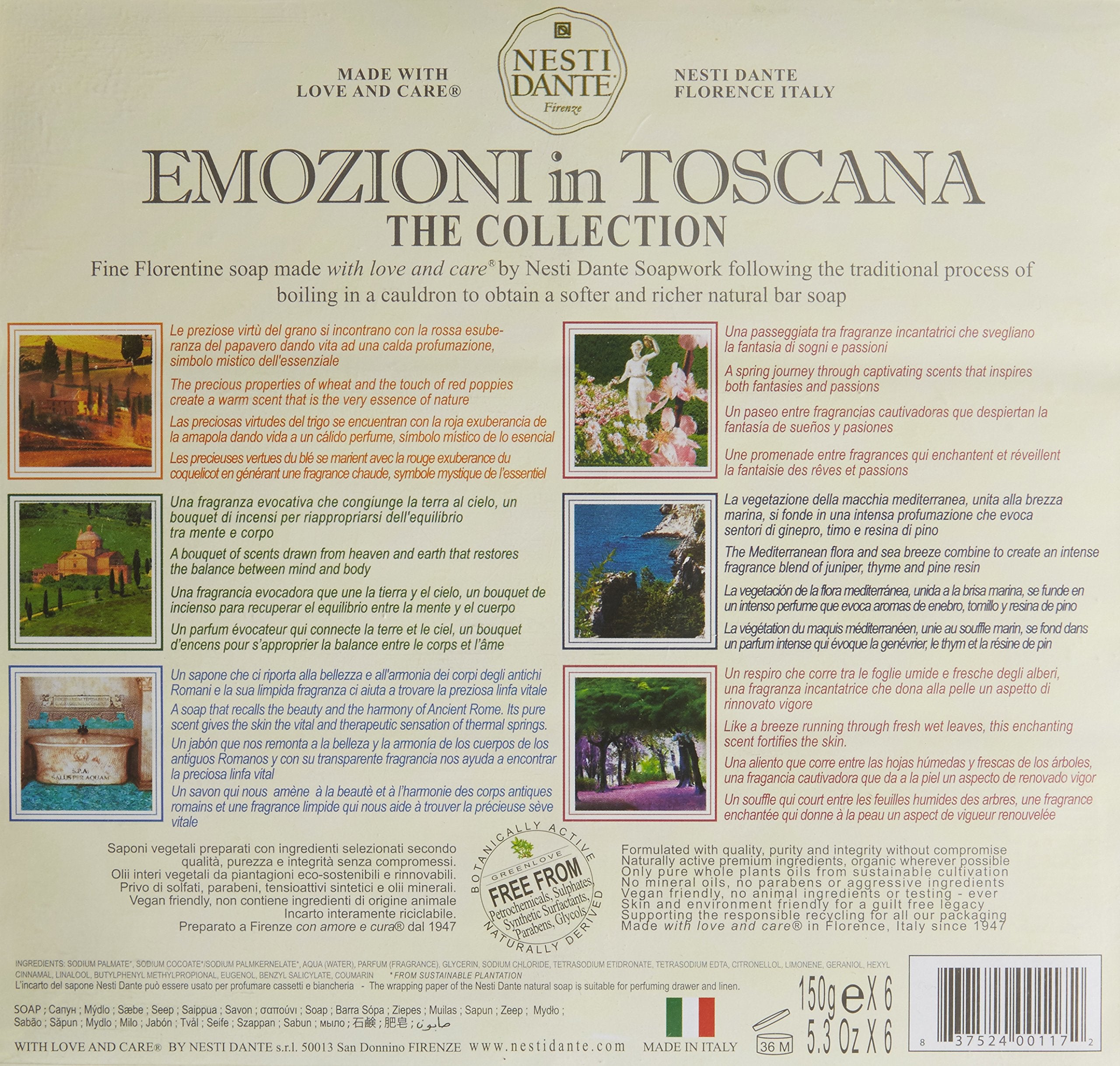 Nesti Dante Emozioni in Toscana - Soap Collection 6 x 150g