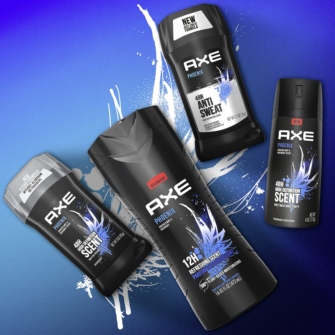 AXE Body Spray for Men, Phoenix, 4 oz, 4 count