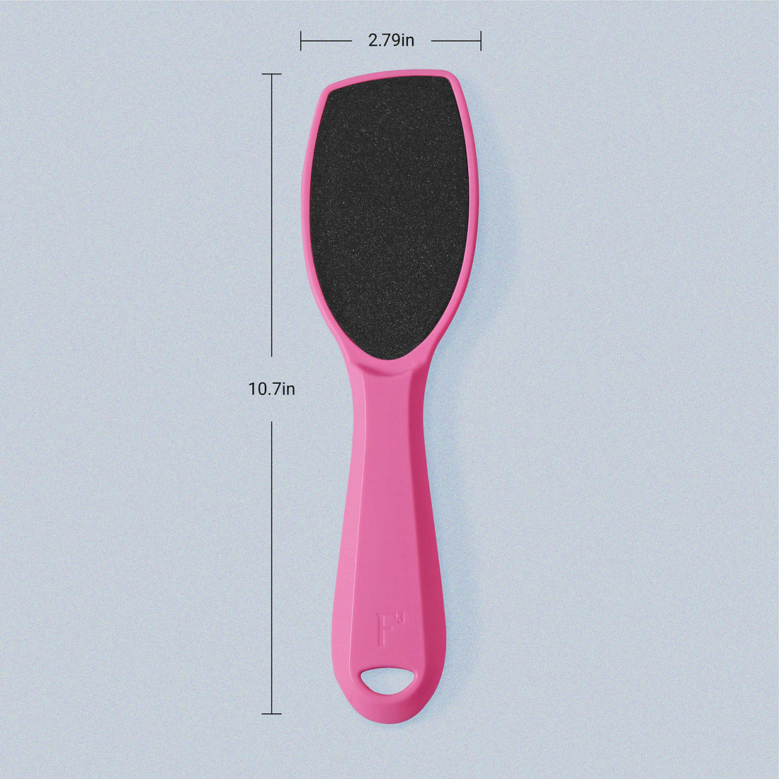 F3 Systems, Wide Emery Foot File, Double-Sided Pedicure Tool, Colossal Foot File for Men & Women, Effective for Cracked Heel, Callus Remover, Foot Scrubber, Professional Foot File,(Hot Pink)