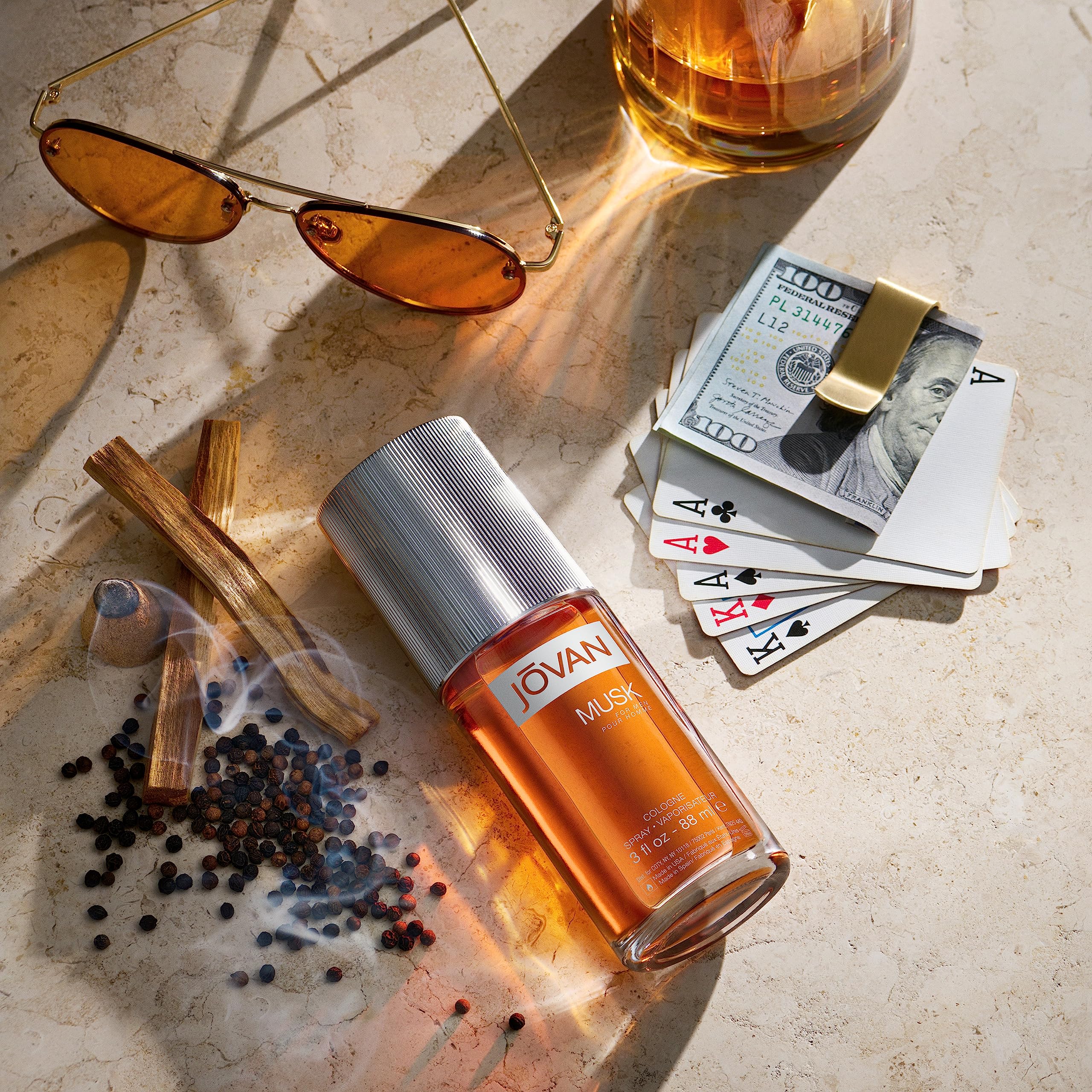 Musk for Men After Shave Cologne by Jovan 8 Fluid Ounce