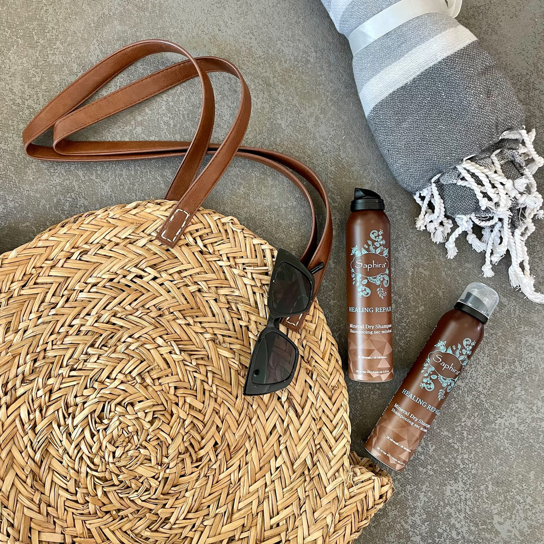 Saphira Mineral Dry Shampoo, Healing Formula, Repairs Dry and Damaged Hair, Absorbs Oil and Keeps Hair Healthy Without Any Residue, Sulfate-Free, Paraben-Free, 3.25 Ounce