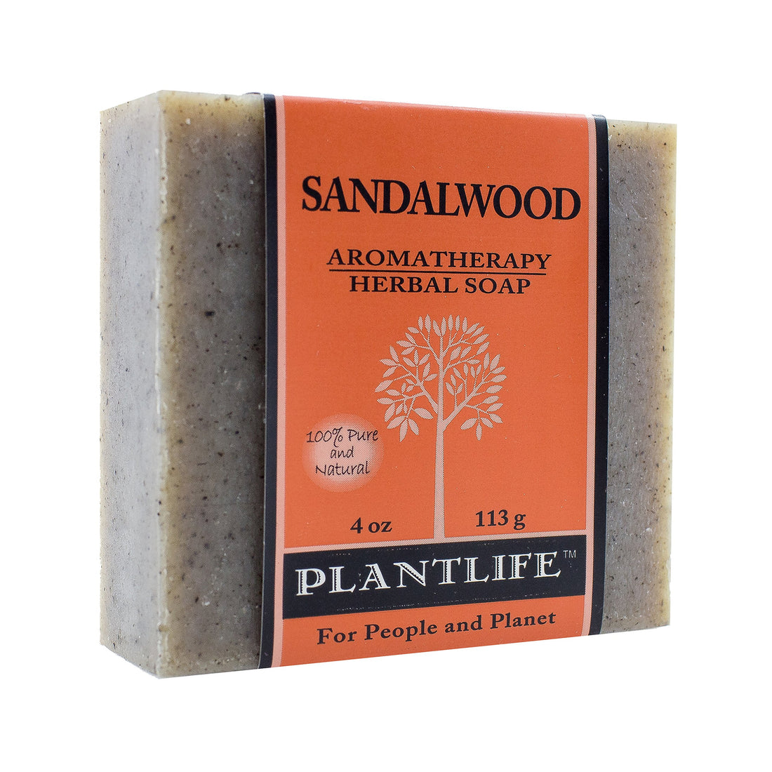 Sandalwood 100% Pure & Natural Aromatherapy Herbal Soap- 4 oz (113g)