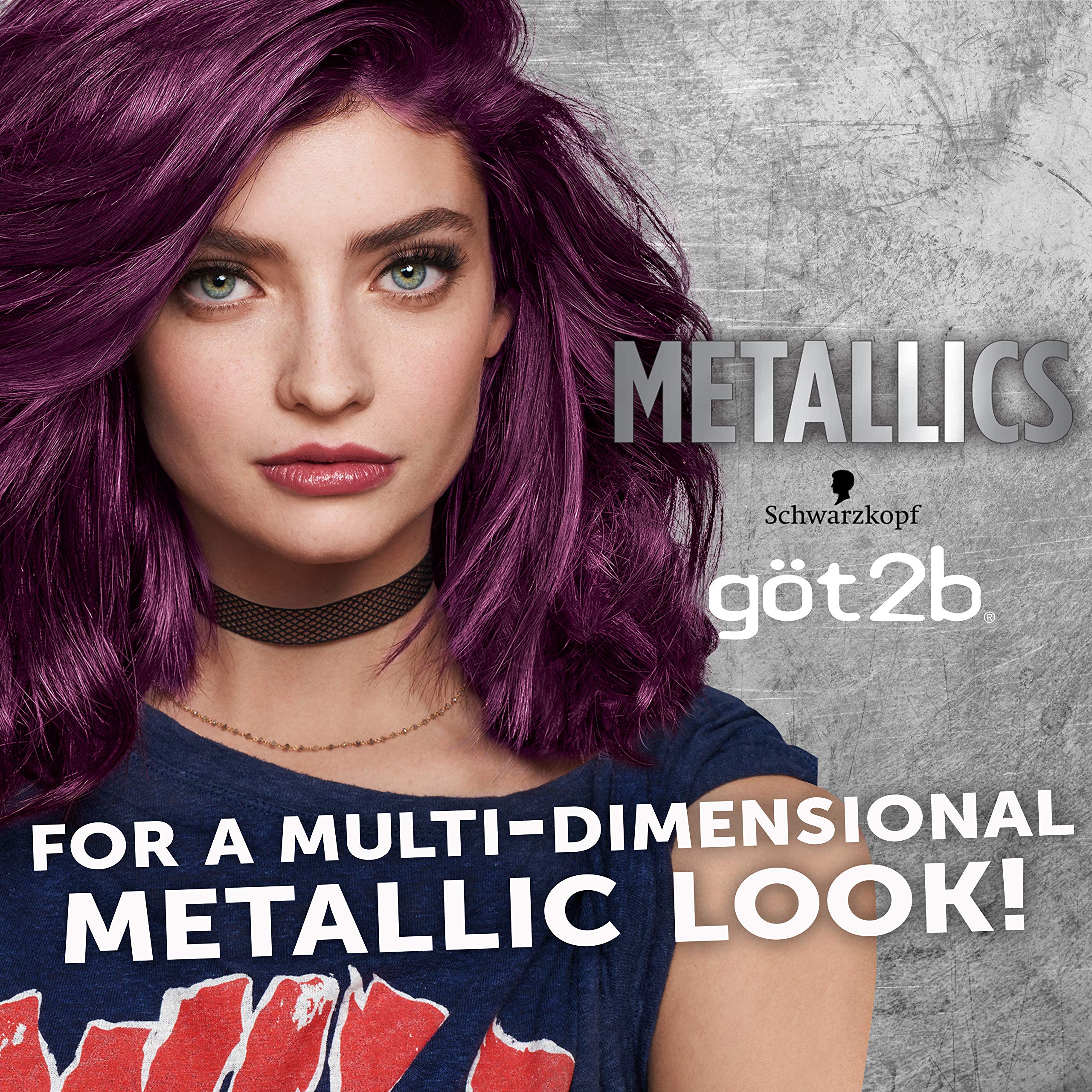 Got2b Metallic Permanent Hair Color, M69 Amethyst Chrome