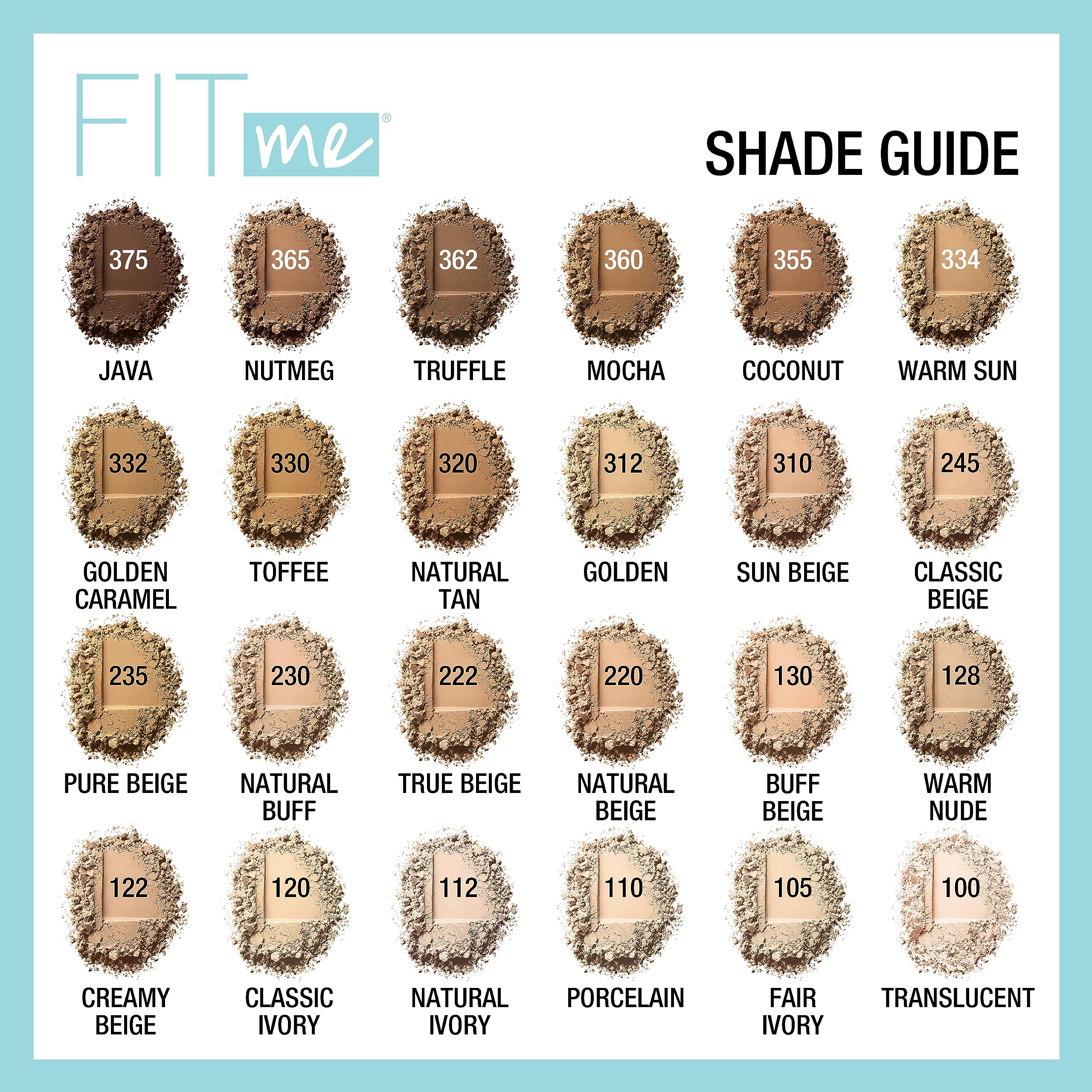 Maybelline Fit Me Matte + Poreless Pressed Face Powder Makeup & Setting Powder, Natural Beige, 1 Count