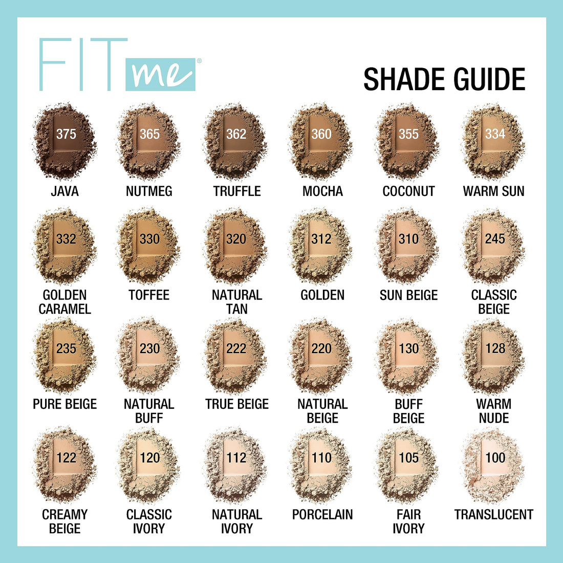 Maybelline Fit Me Matte + Poreless Pressed Face Powder Makeup & Setting Powder, Natural Beige, 1 Count