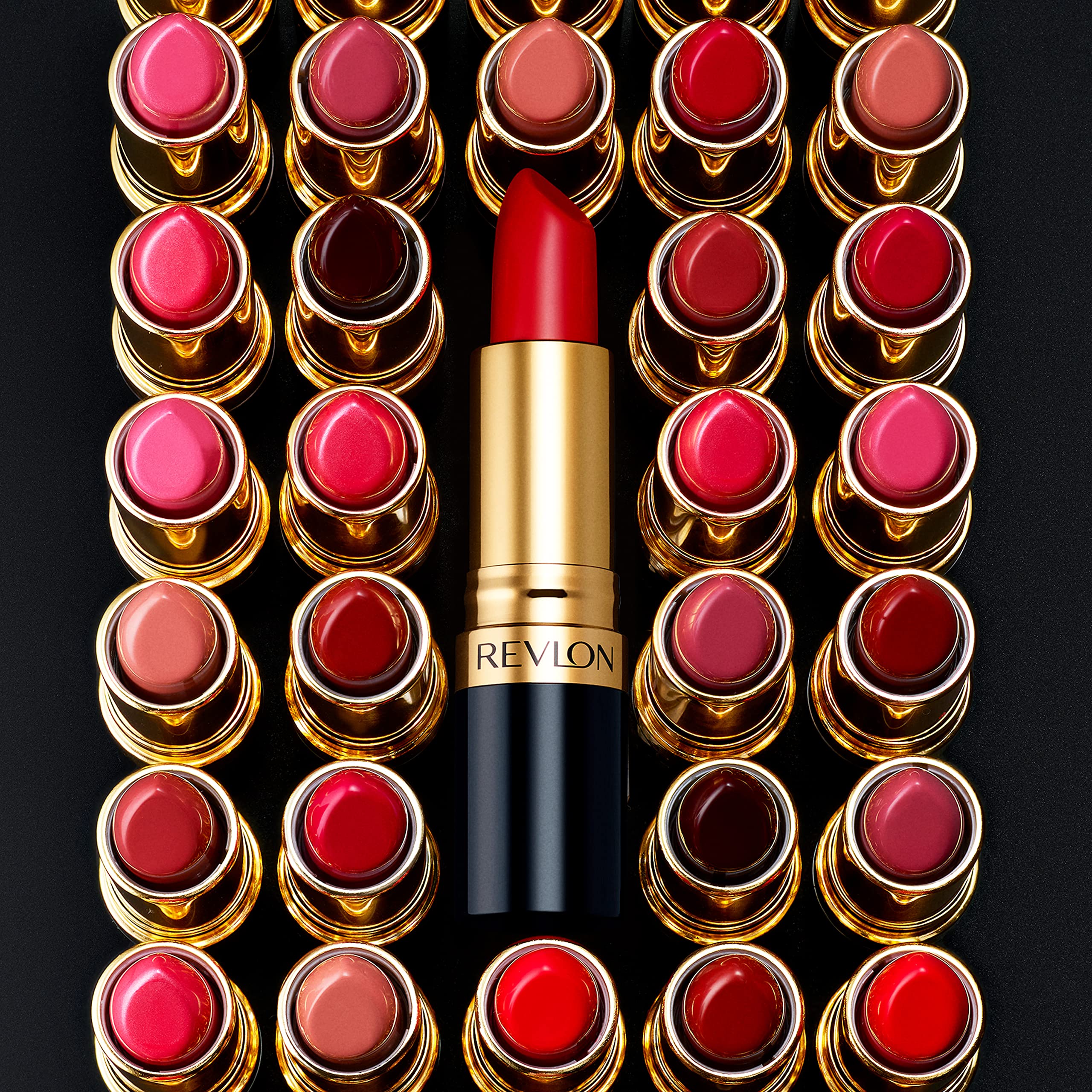 Revlon Super Lustrous Lipstick, High Impact Lipcolor with Moisturizing Creamy Formula, Infused with Vitamin E and Avocado Oil in Red / Coral, Cherry Blossom (028)