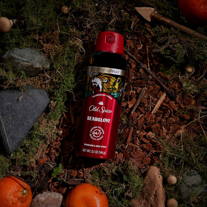 Old Spice Bearglove Body Spray for Men, 5.1 Oz (Pack of 3)