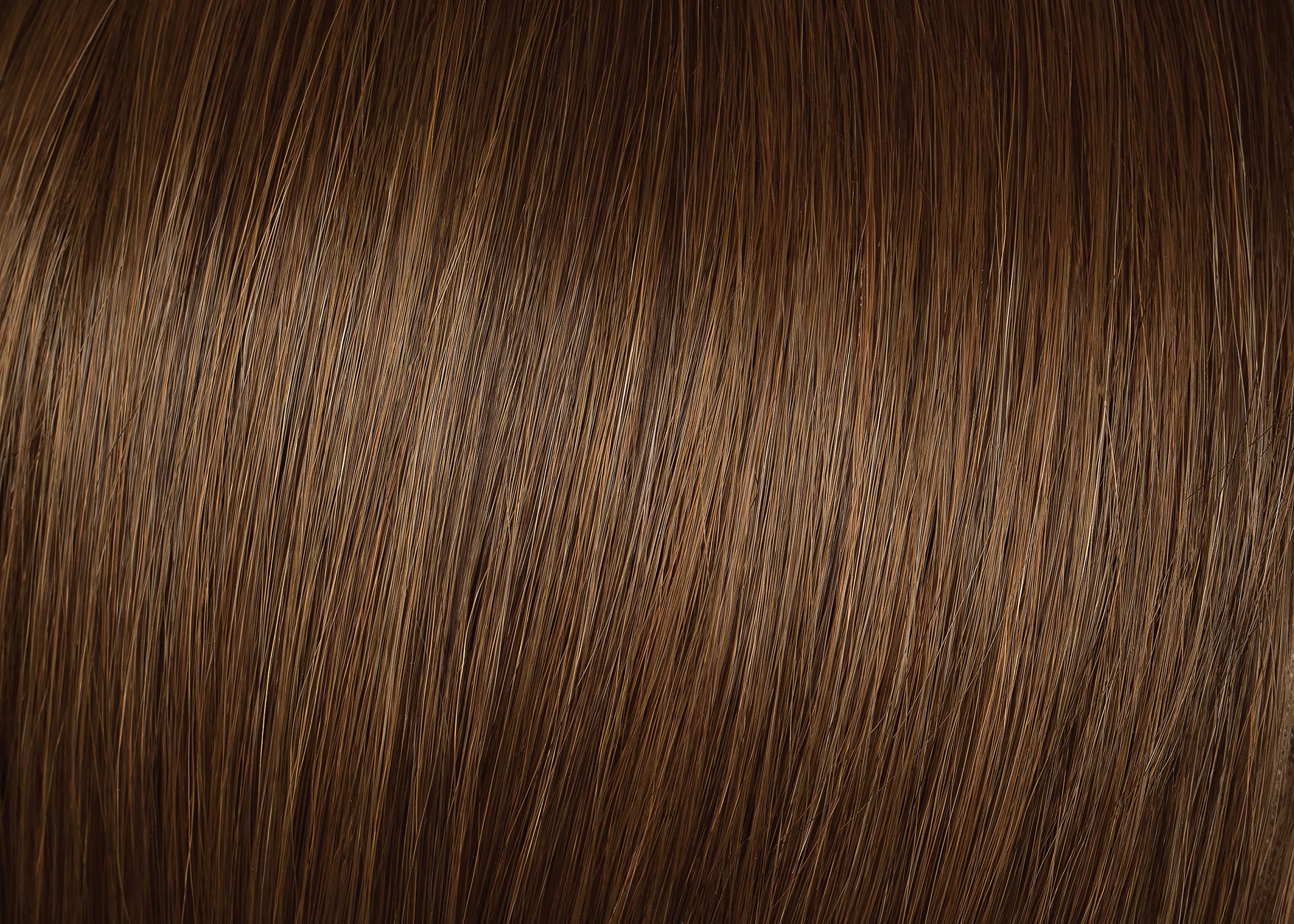 22 Wavy Fineline Extensions Color R830 GINGER BROWN - Hairdo Hairpieces 4 Piece Kit Clip In Tru2Life Heat Friendly Synthetic Fine Hair Flat Iron Curl Blow Dry