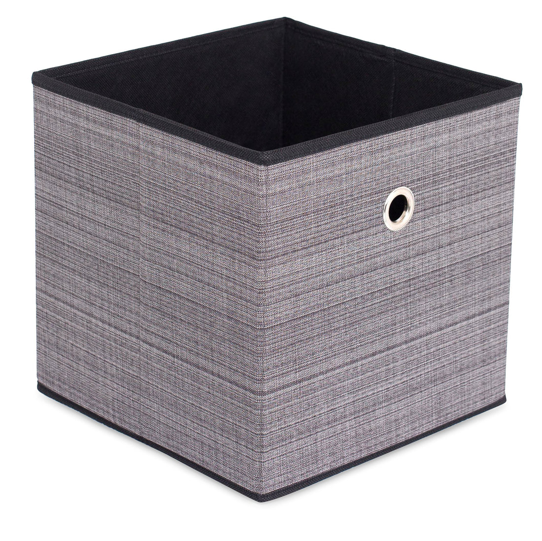 Internet's Best Canvas Storage Bin | Durable Storage Cube Box Basket Container | Clothes Nursery Toys Organizer | Grey