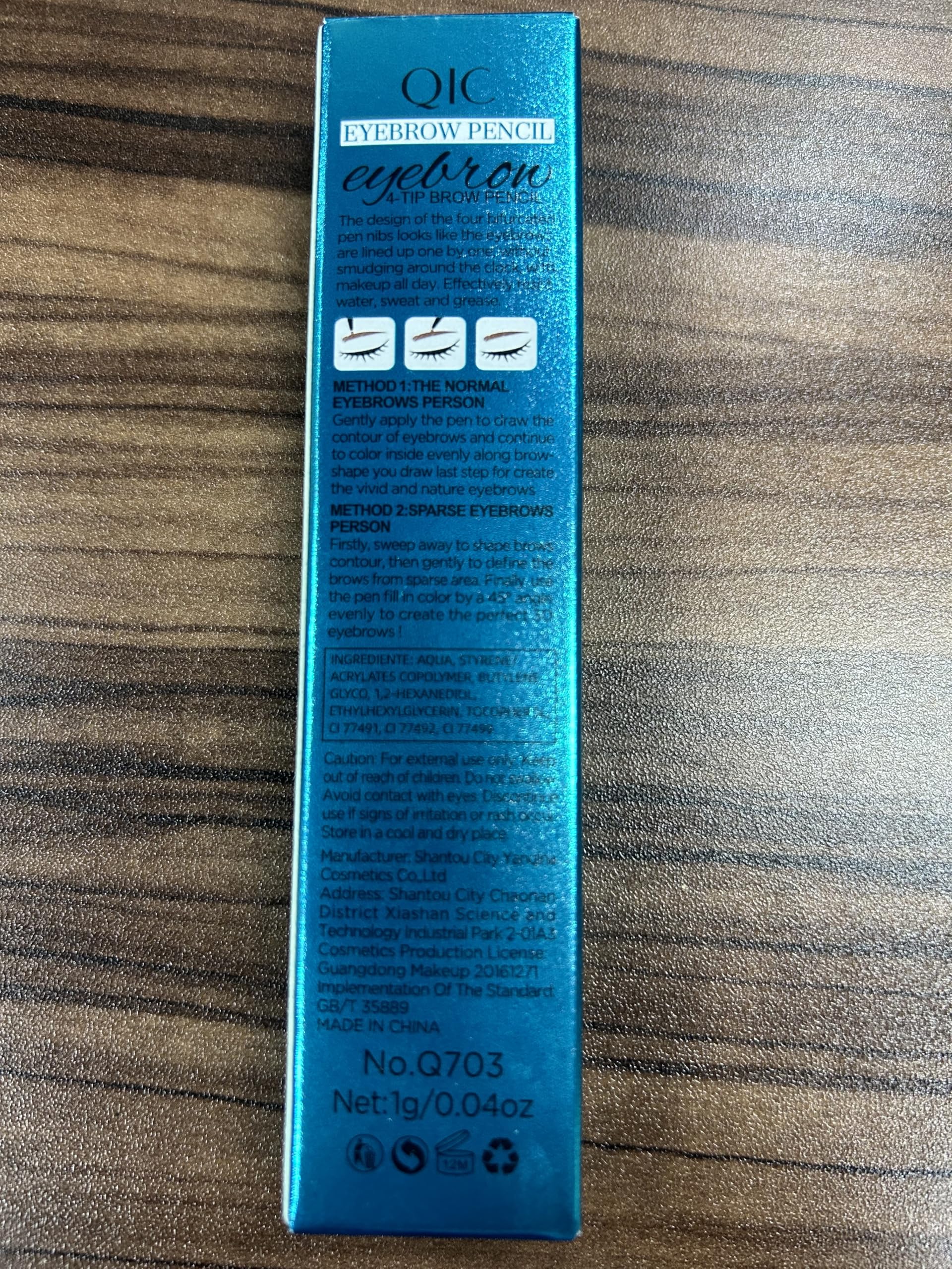 Eyebrow Pencil with 4 Tip Microblade for Natural Eyebrow Makeup Eyebrow Microblading Pen Waterproof &Smudge-Proof (4# Black)