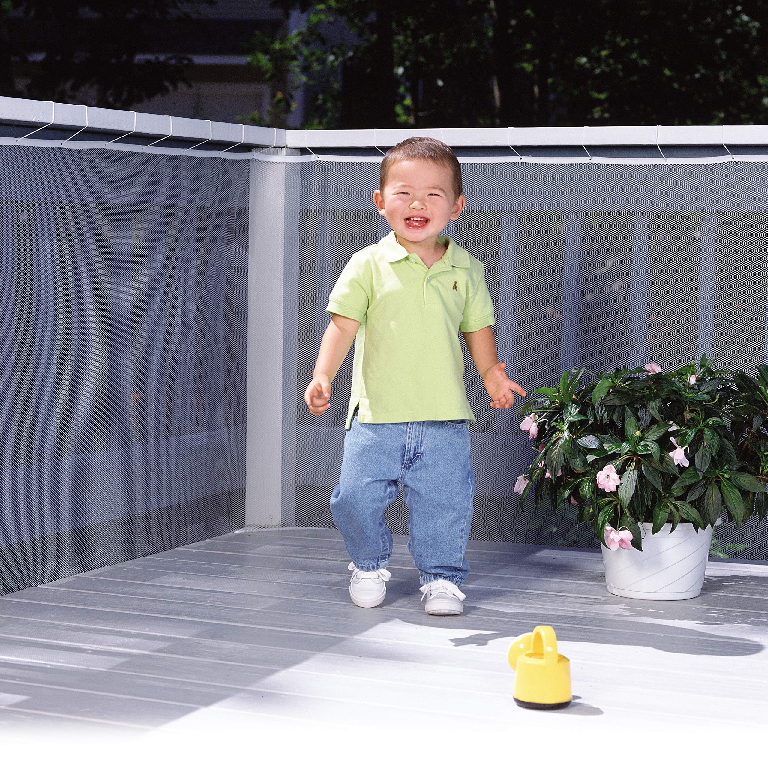 Safety 1st Kids Safety Railnet for Indoor Balconies and Outdoor Decks, Extends up to 10', White