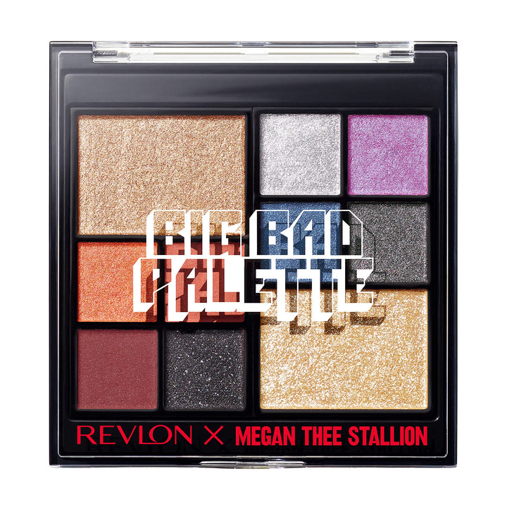 Revlon Eyeshadow Palette, Megan Thee Stallion Eye Makeup, Creamy Pigmented in Blendable Matte & Pearl Finishes, Big Bad, 001, 0.37 oz