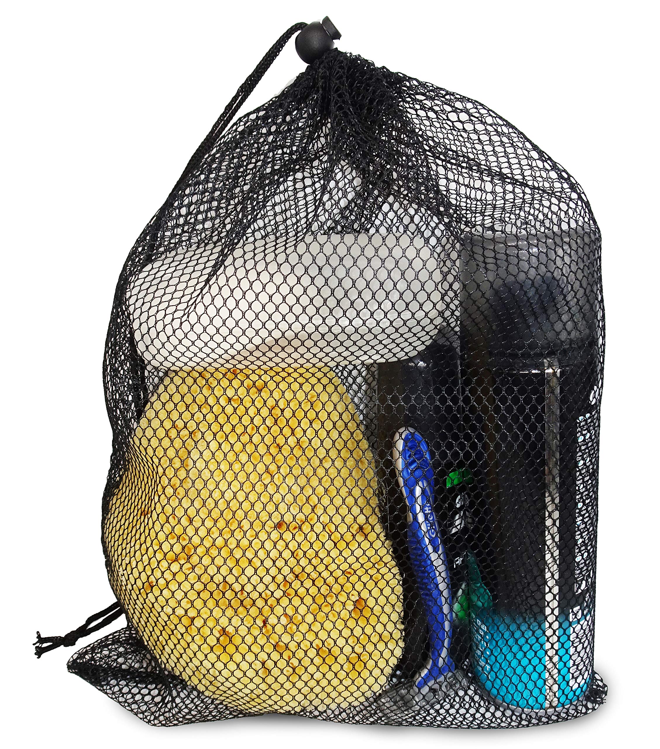 Real Sea Sponge for Men - Extra Large 6-7, Totally Natural, Kind on Skin for an Invigorating Shower, Supplied in Breathable Mesh Bag. Great for The Gym, Grooming, Bath & Body Gift by Constantia Man