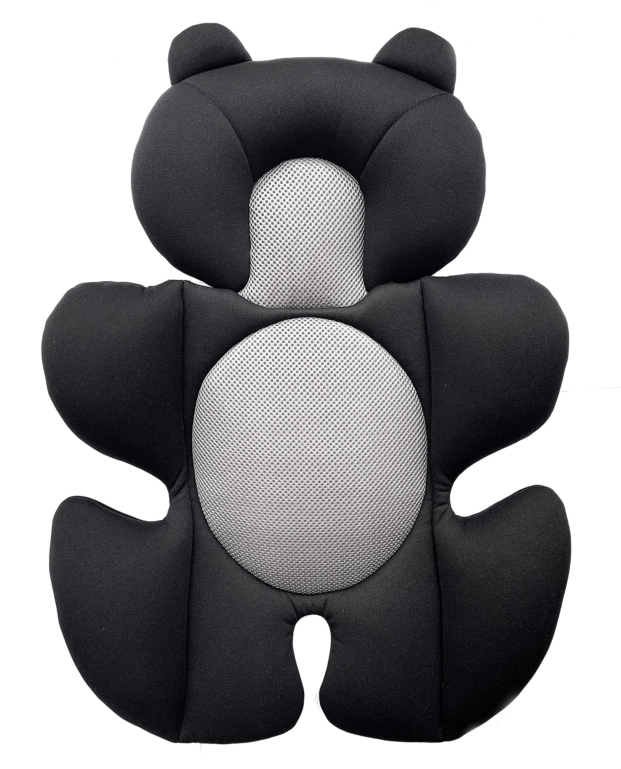 G Ganen Baby Comfort Support Cushion Stroller and Seat Comfort Cushion Insert Liner (Black Bear)