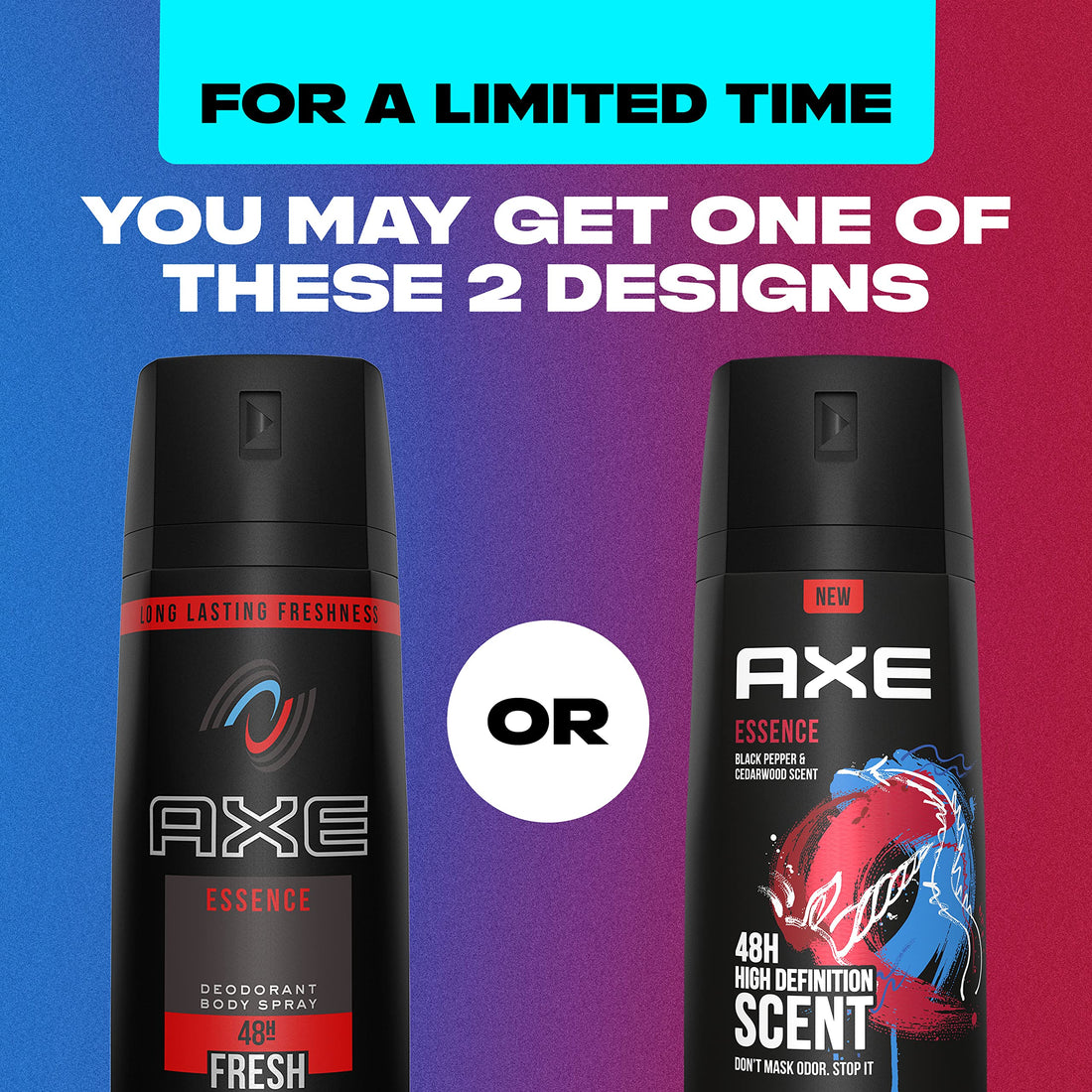 Axe Body Spray Twin Pack, Essence, 8 Ounce