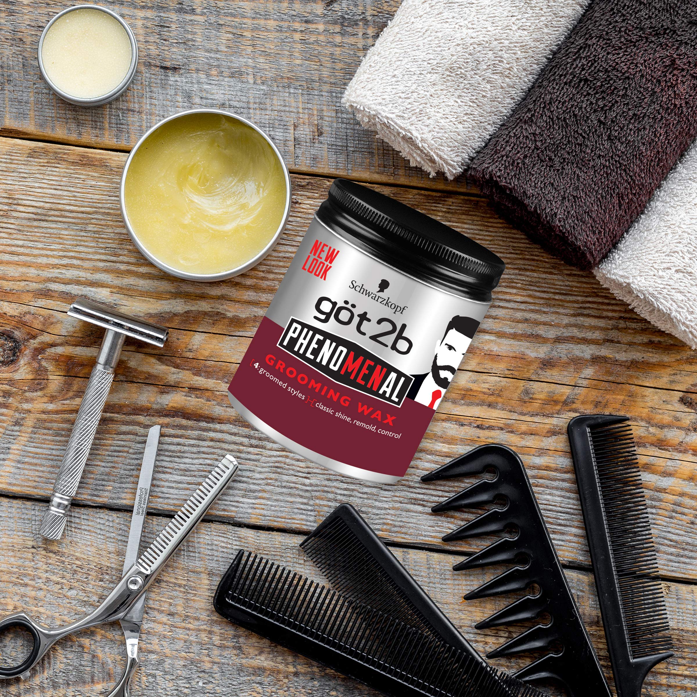 Phenomenal Grooming Hair Wax , 3.5 Ounce : Got2b Phenomenal Grooming Hair Wax, 3.5 Ounce